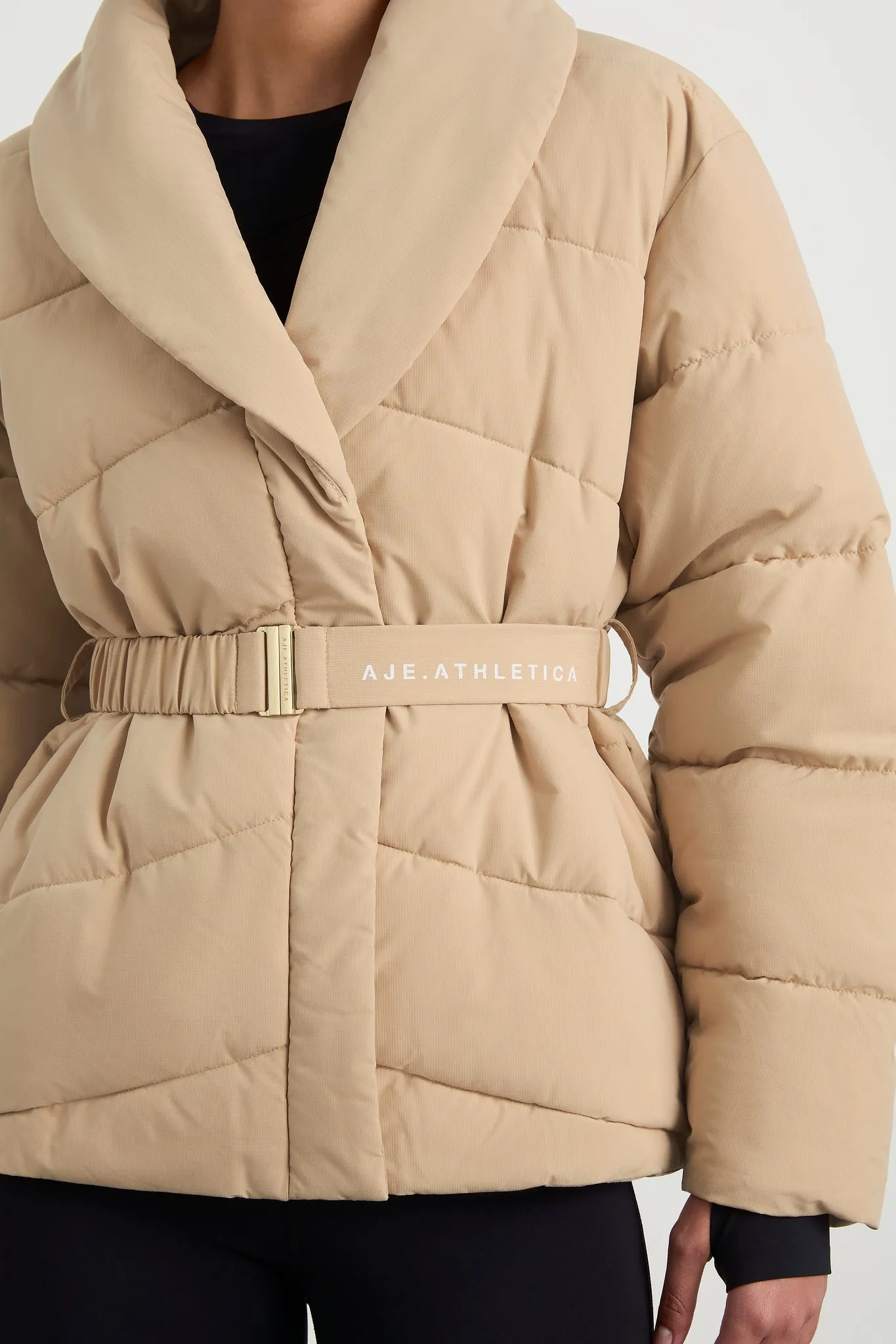 Belted Wrap Puffer Jacket 768