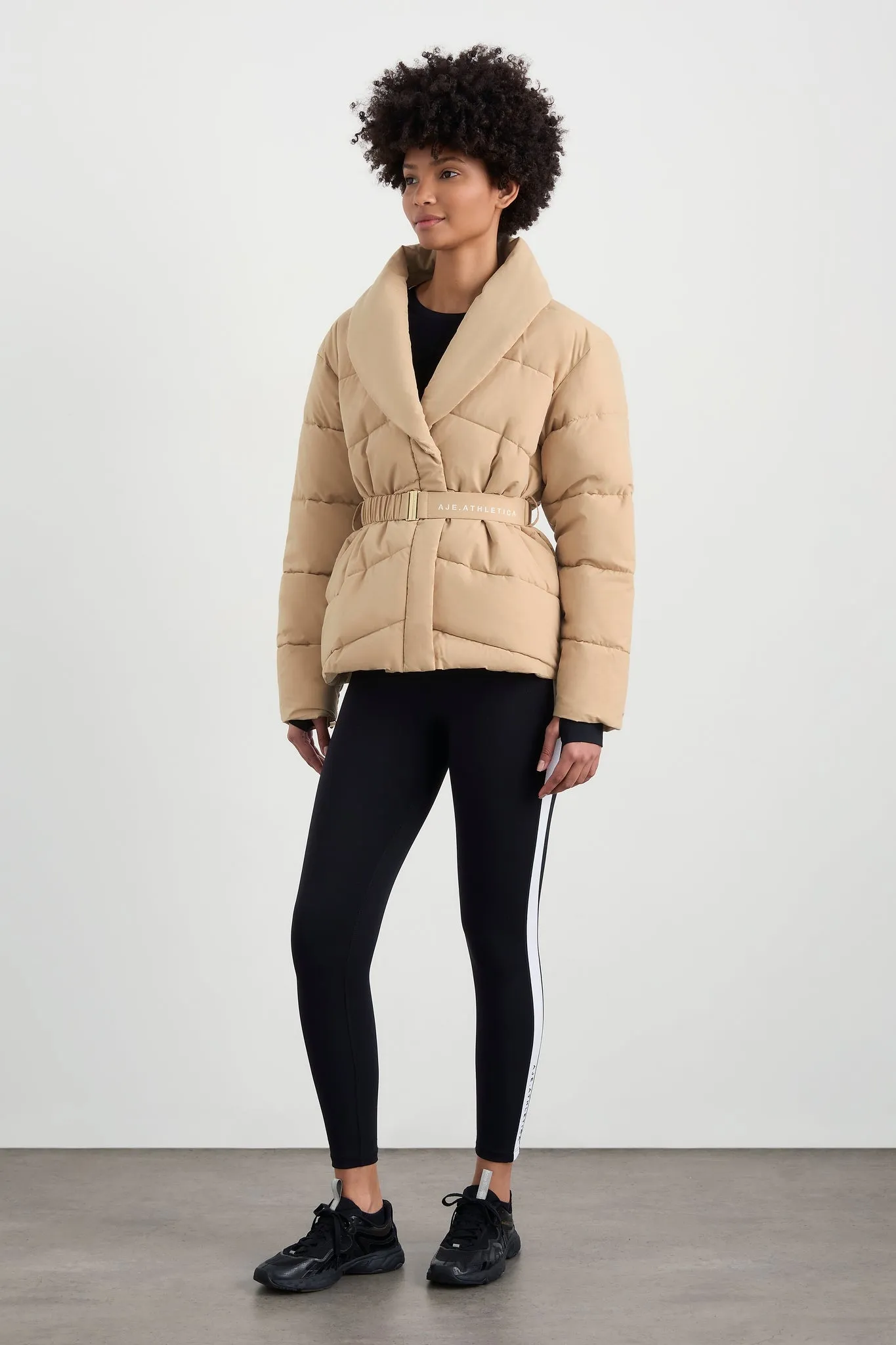 Belted Wrap Puffer Jacket 768