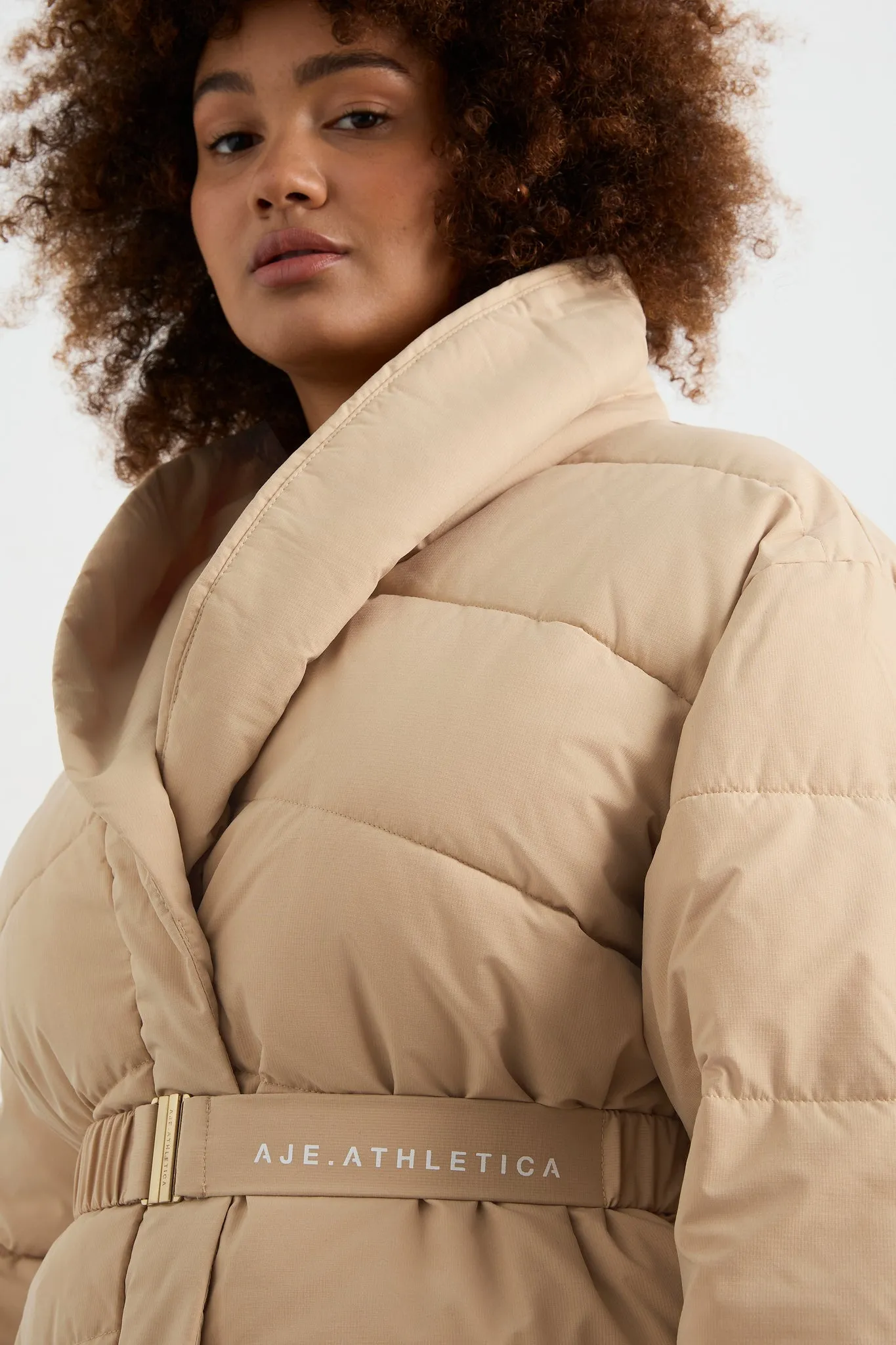 Belted Wrap Puffer Jacket 768