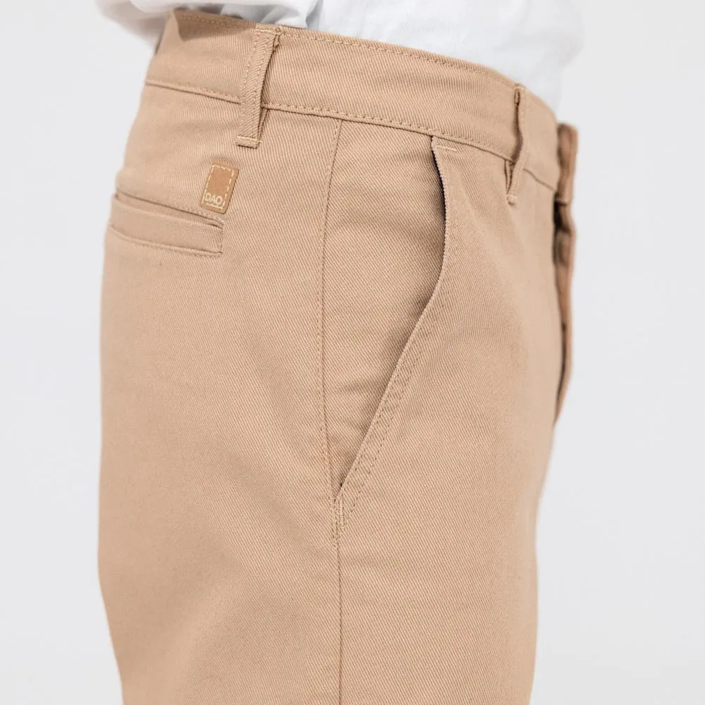 Bermuda short Hanh beige coupe droite - Coton bio