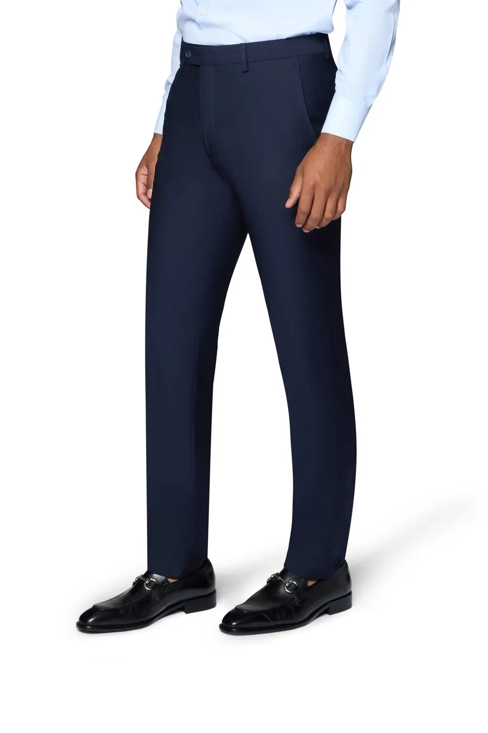 Berragamo Elegant Modern Fit Pants - Navy