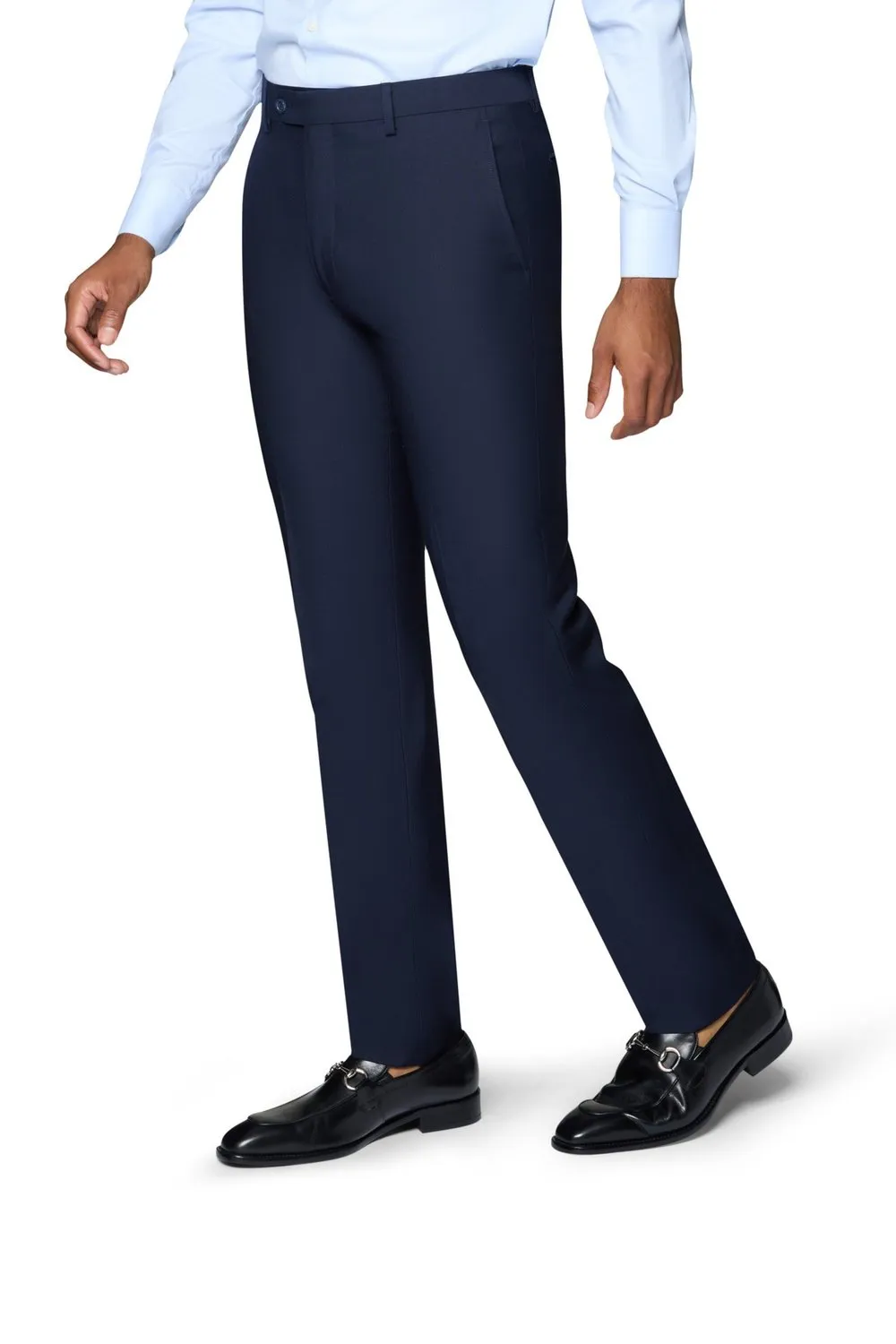 Berragamo Elegant Modern Fit Pants - Navy