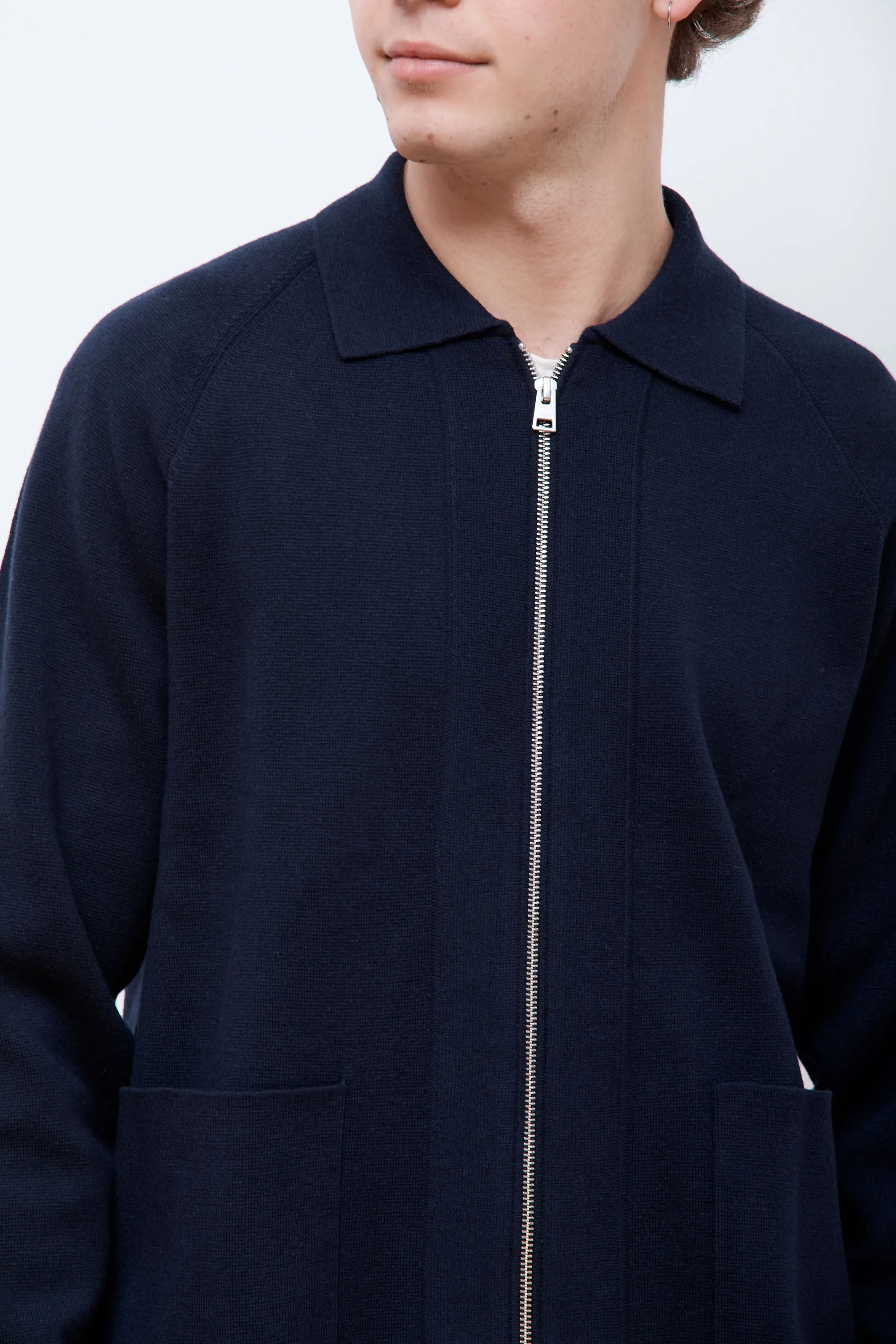 Bjarne Milano Full Zip Jacket Dark Navy