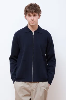 Bjarne Milano Full Zip Jacket Dark Navy