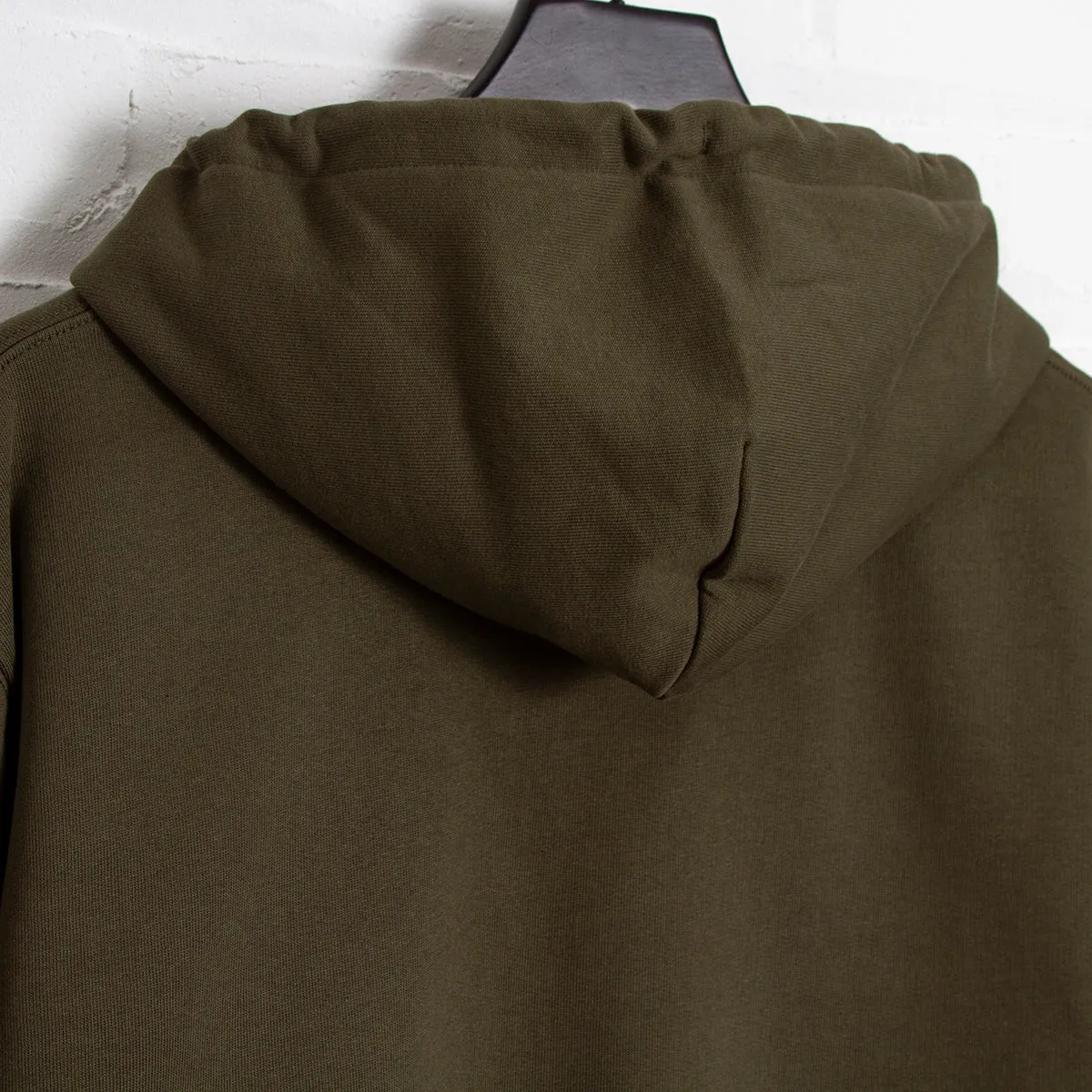 Black Disco Psychedelia Crest - Zipped Hood - Khaki