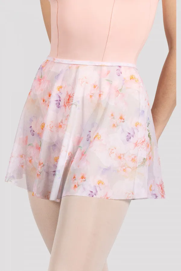 Bloch Floral Mesh Skirt - Posy