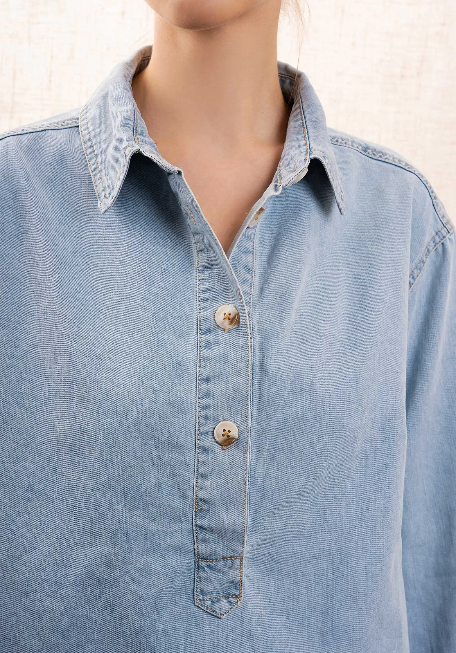 Blouse J0669 Jeans-Bleu