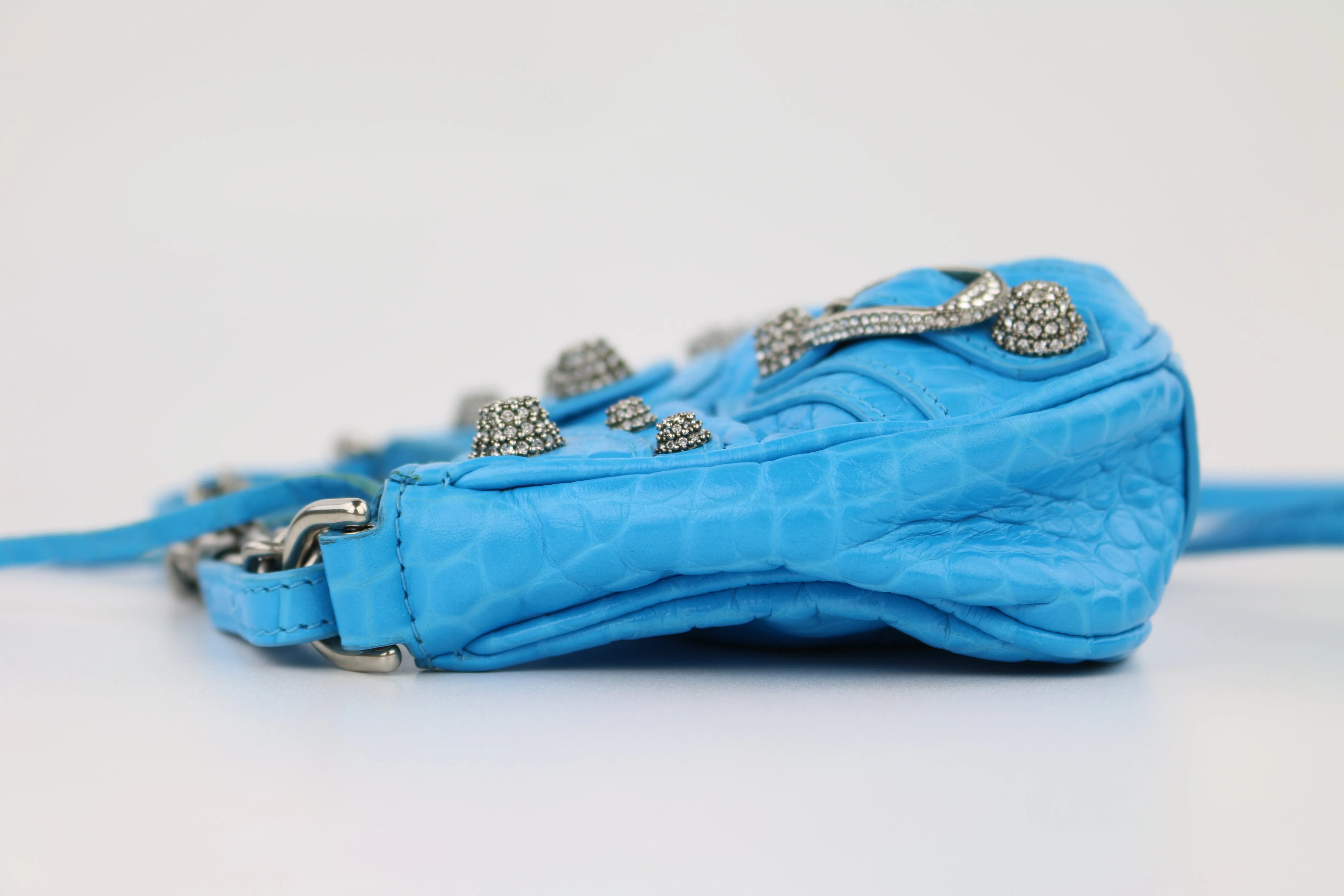 Blue Le Cagole Mini with Chain