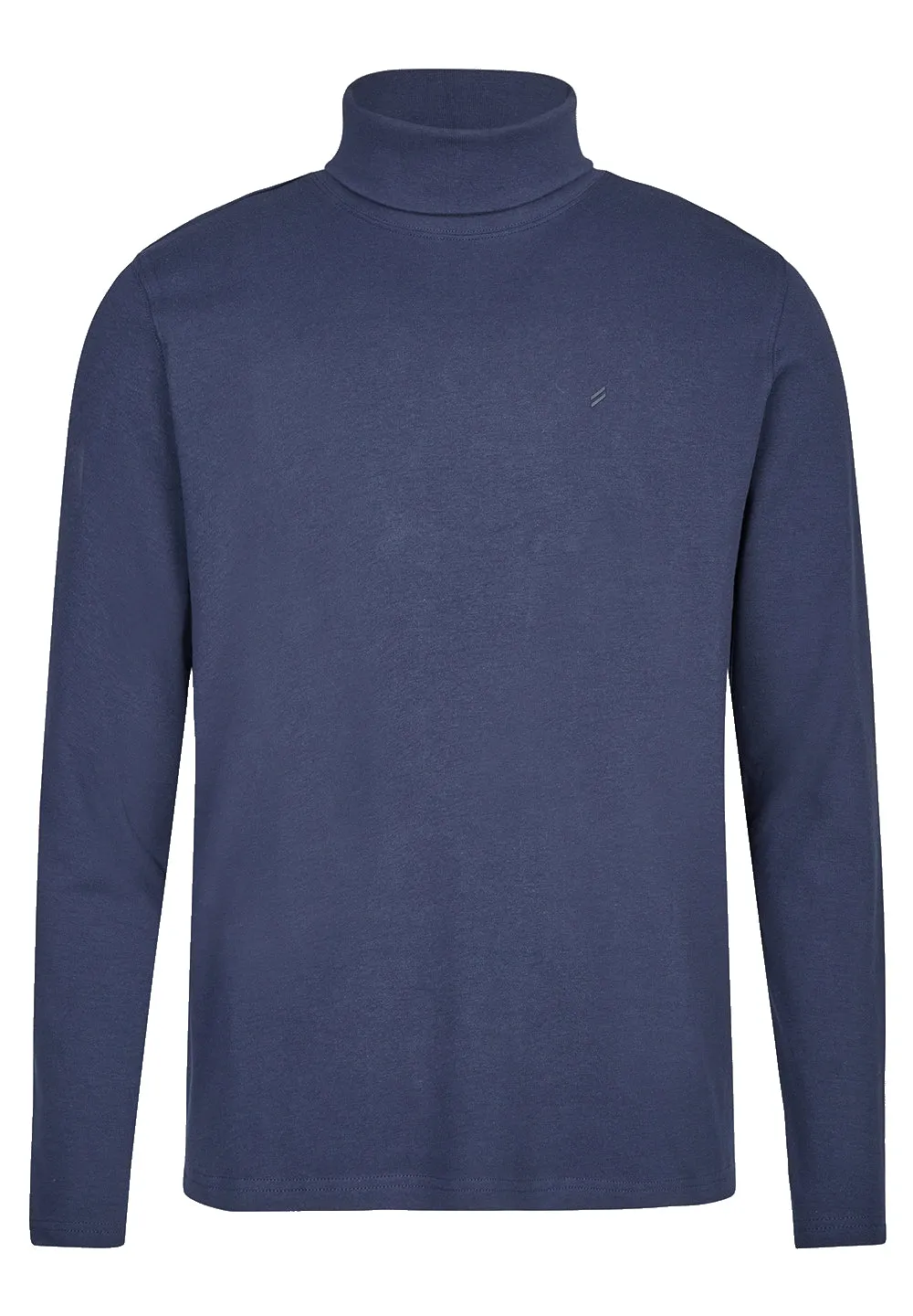 Blue Rollneck Knit Jumper