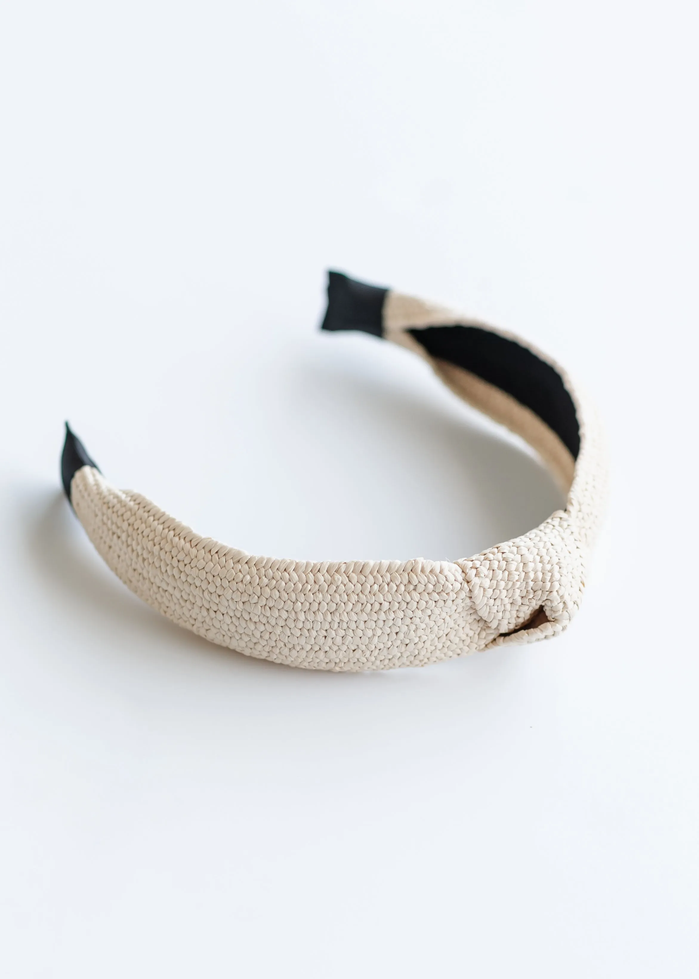 Boho Straw Rattan Knotted Headband