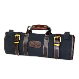 Boldric 17 Pocket Canvas Knife Bag, Black