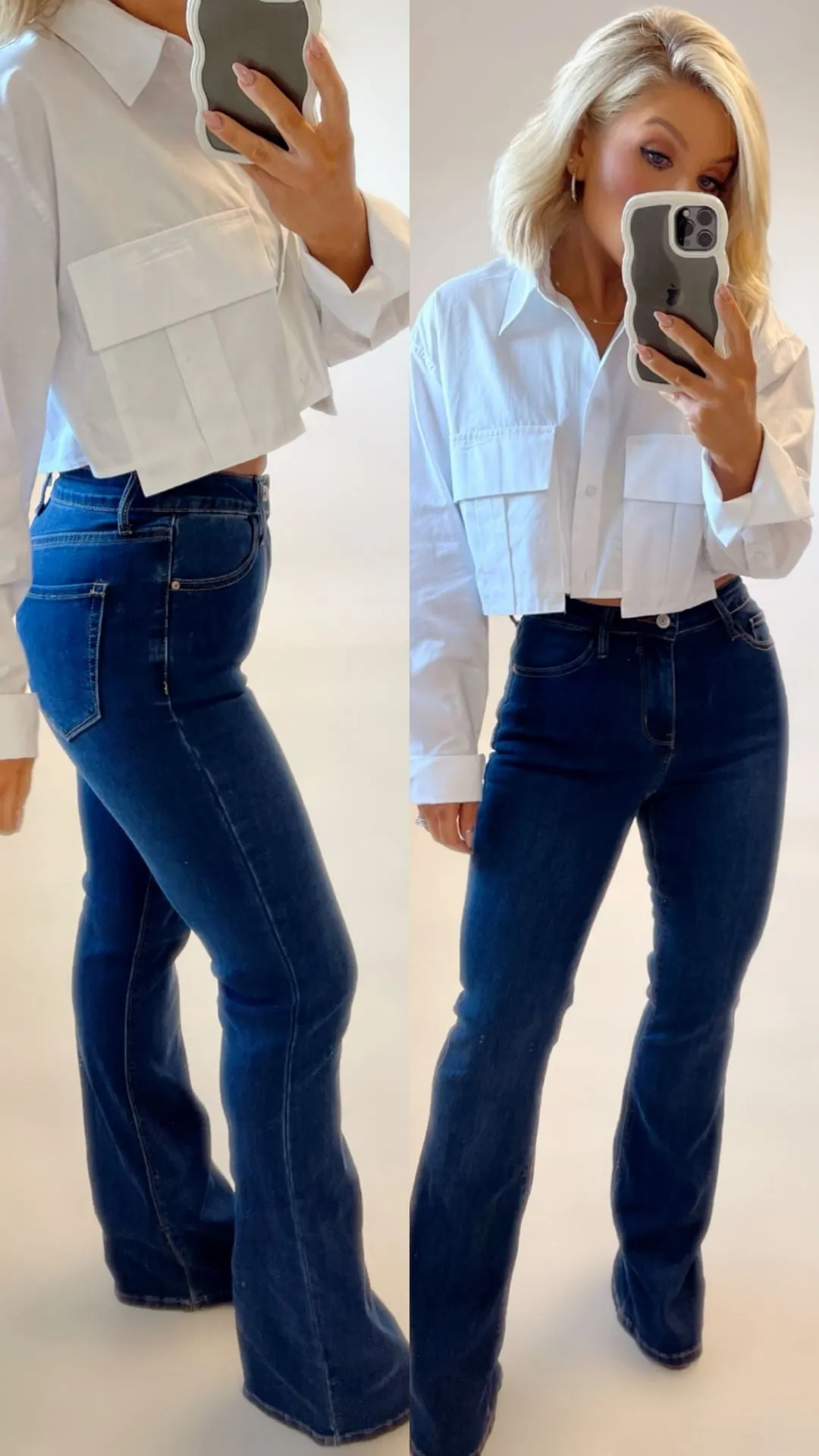 BOND MID RISE FLARE JEANS