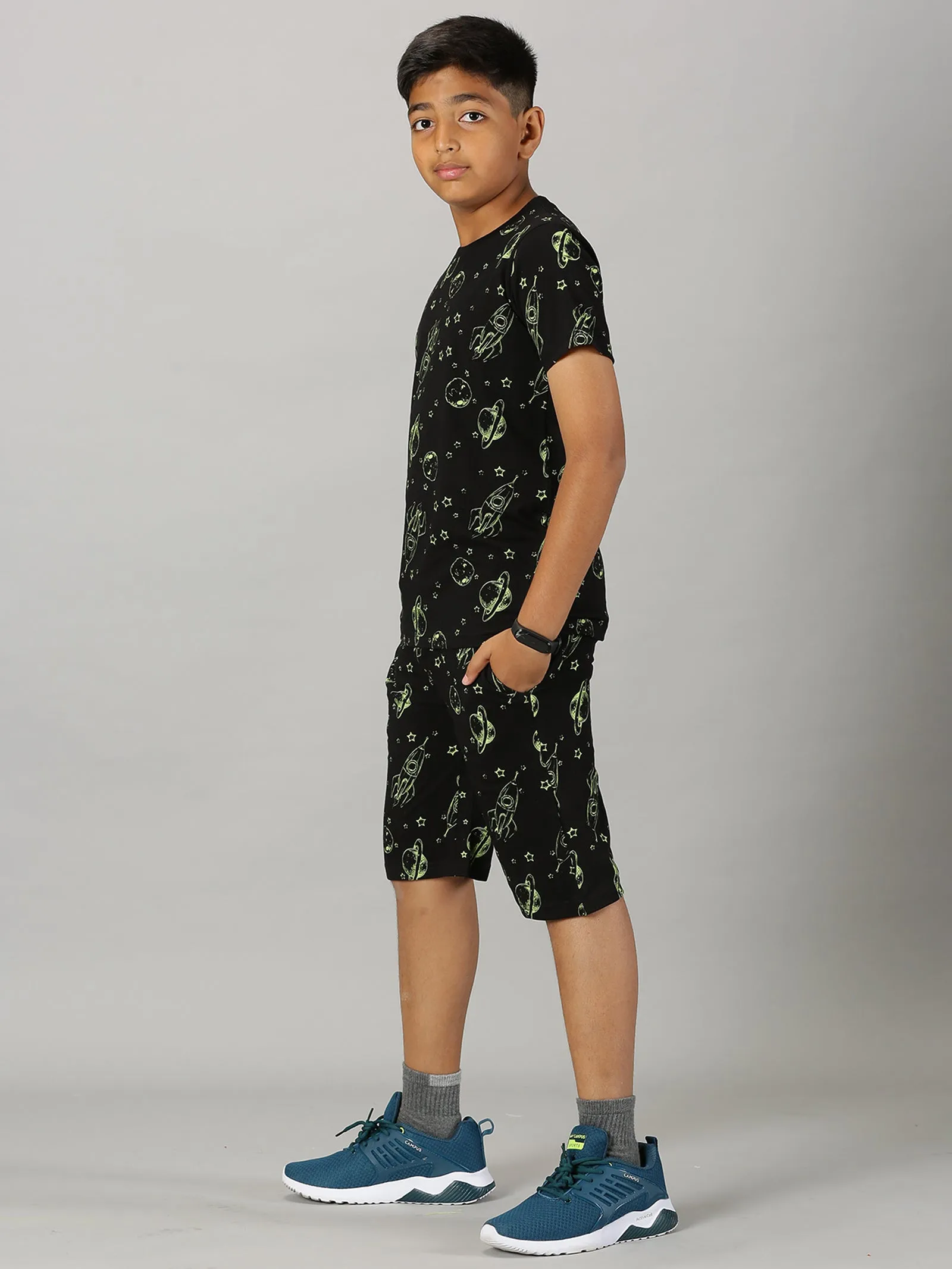 Boys AOP Tee & Shorts Co-Ord Set