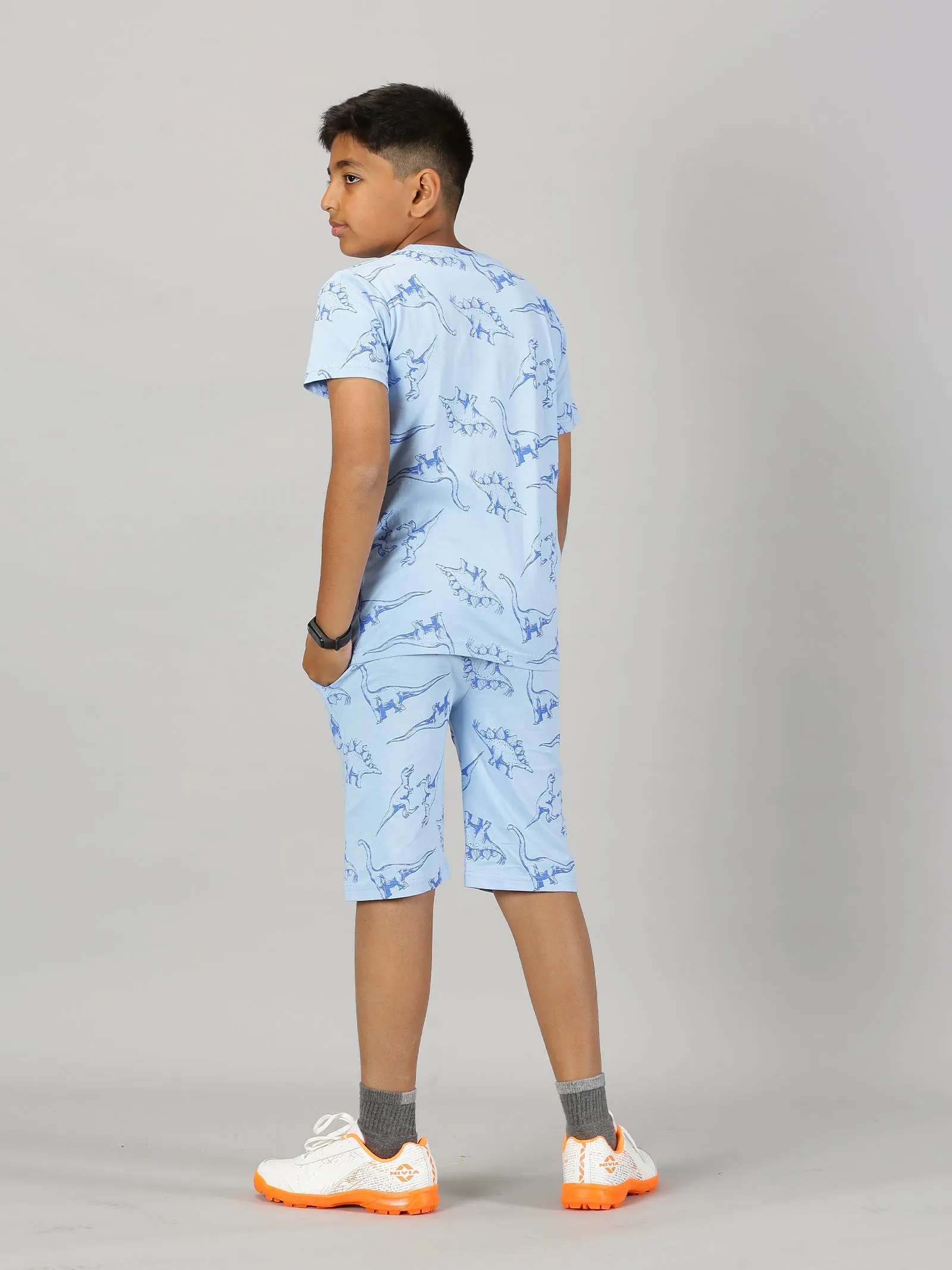 Boys AOP Tee & Shorts Co-Ord Set