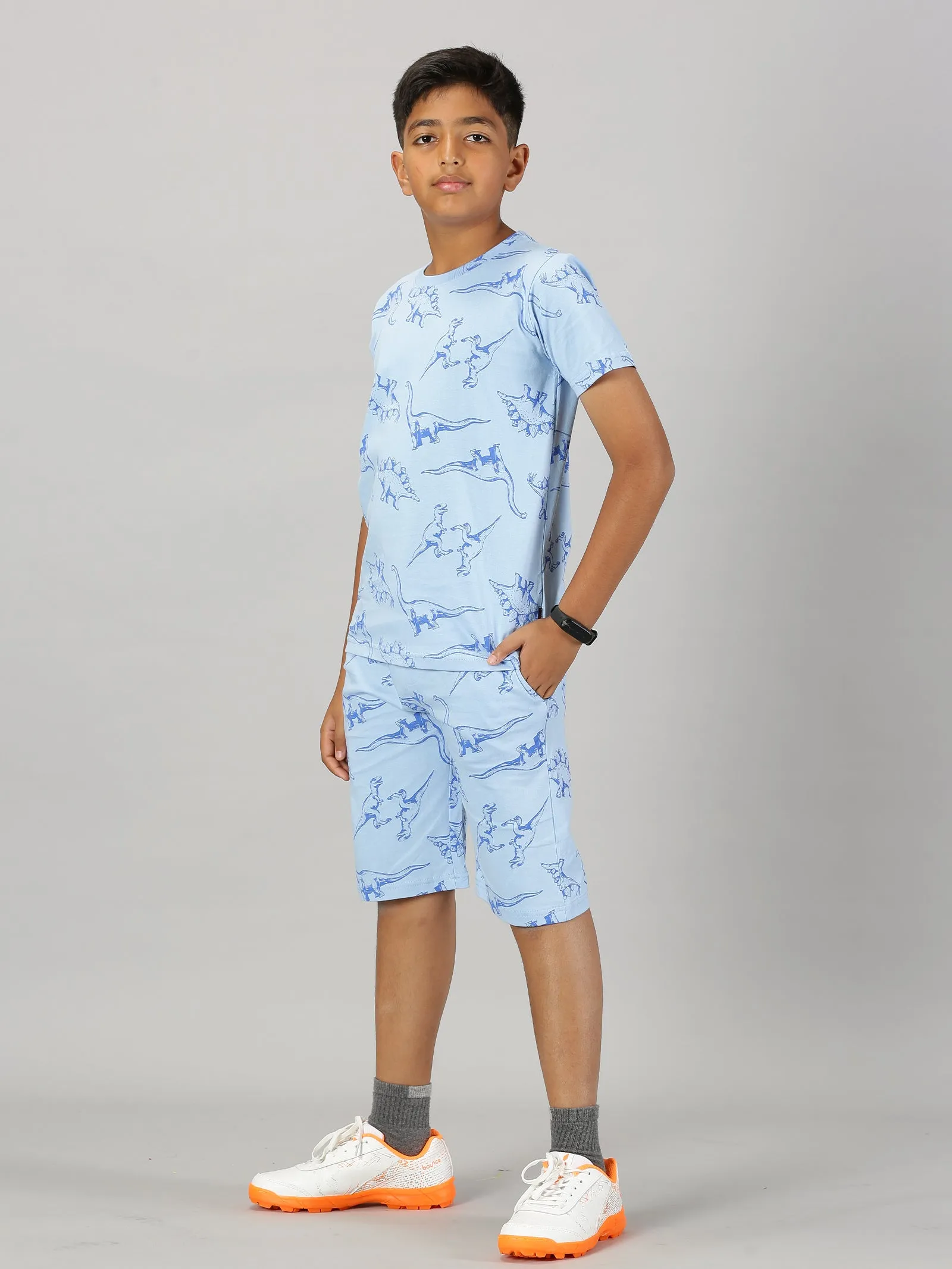 Boys AOP Tee & Shorts Co-Ord Set