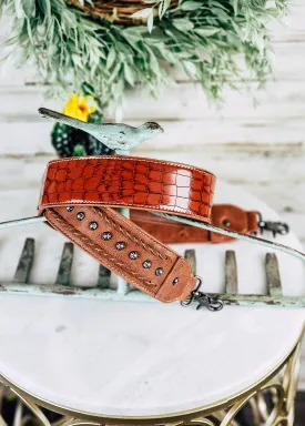 Brown Gator Guitar Purse Strap