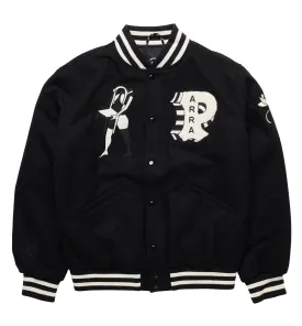 by Parra Cloudy Star Varsity Jacket 'Black'