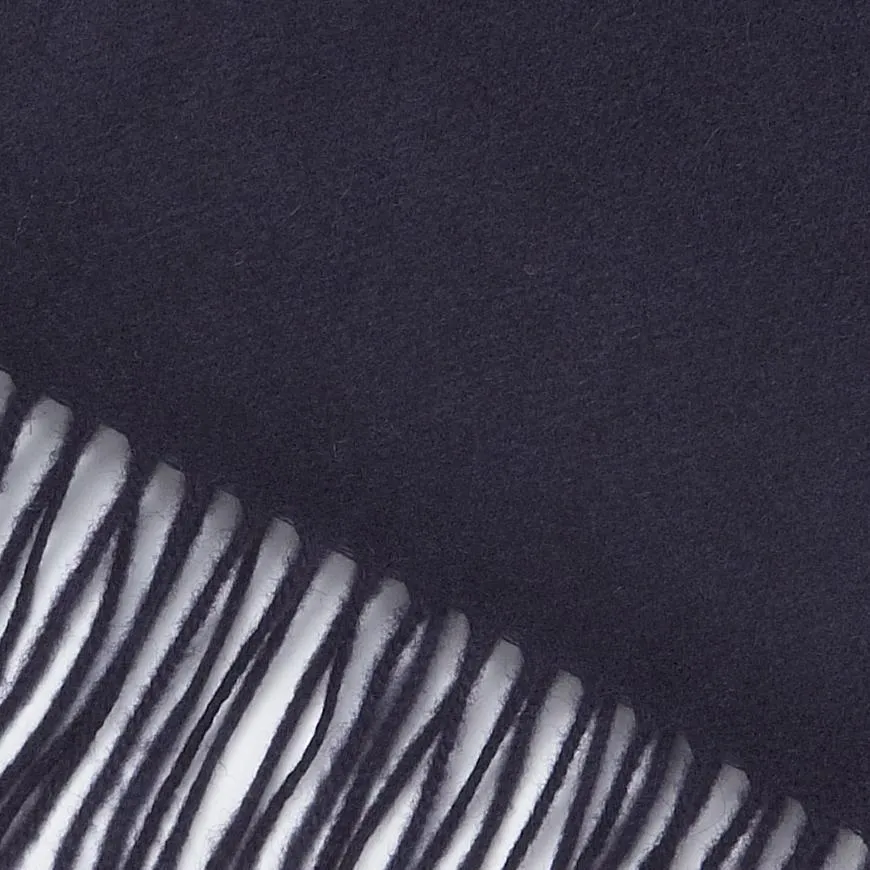 CASHMERE SOLID MUFFLER - NAVY