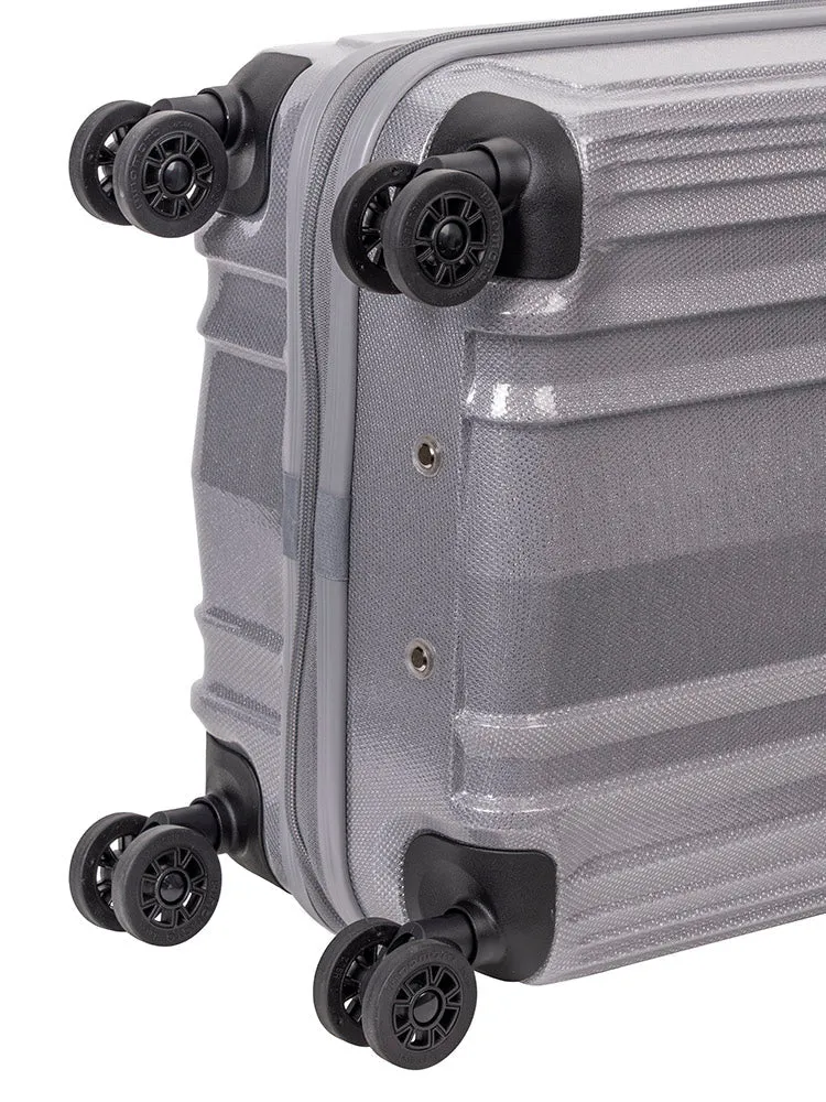 Cellini Compolite 4 Wheel Carry On Trolley | Silver