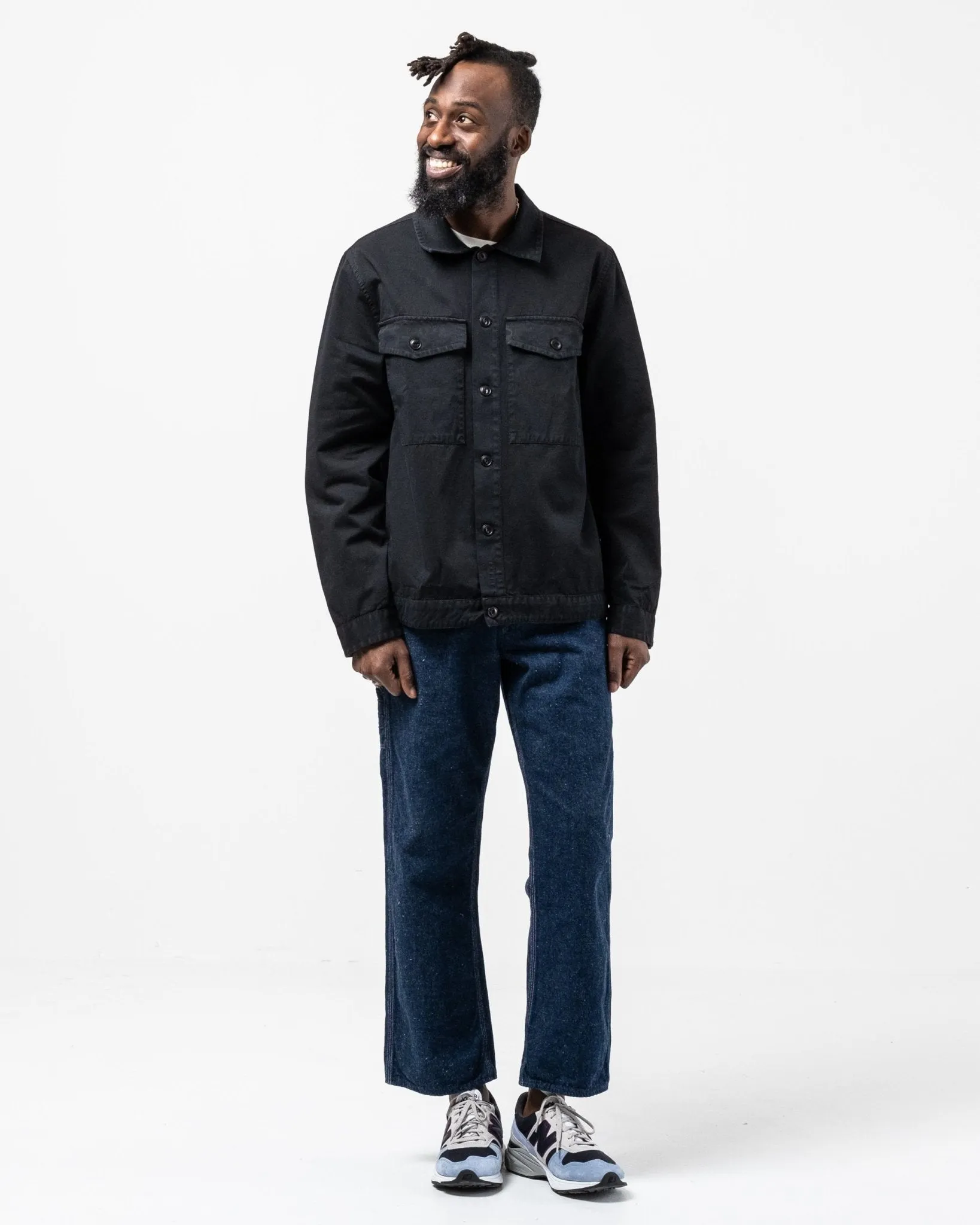 Colin Utility Overshirt Black