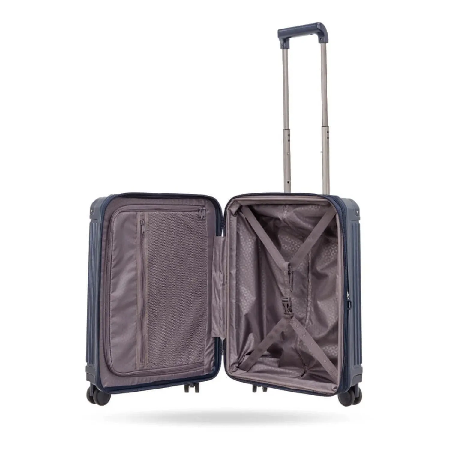 Conwood PC158SA Polycarbonate 20" Carry On Luggage Anti-Theft Zip - Black