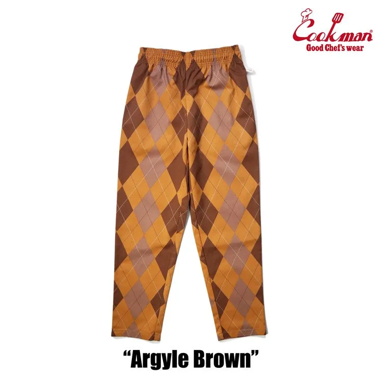 Cookman Chef Pants - Argyle Brown