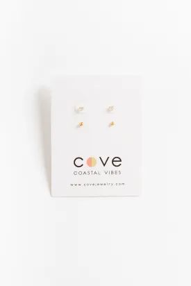 Cove- Glitz Gold Set of 2 Earrings