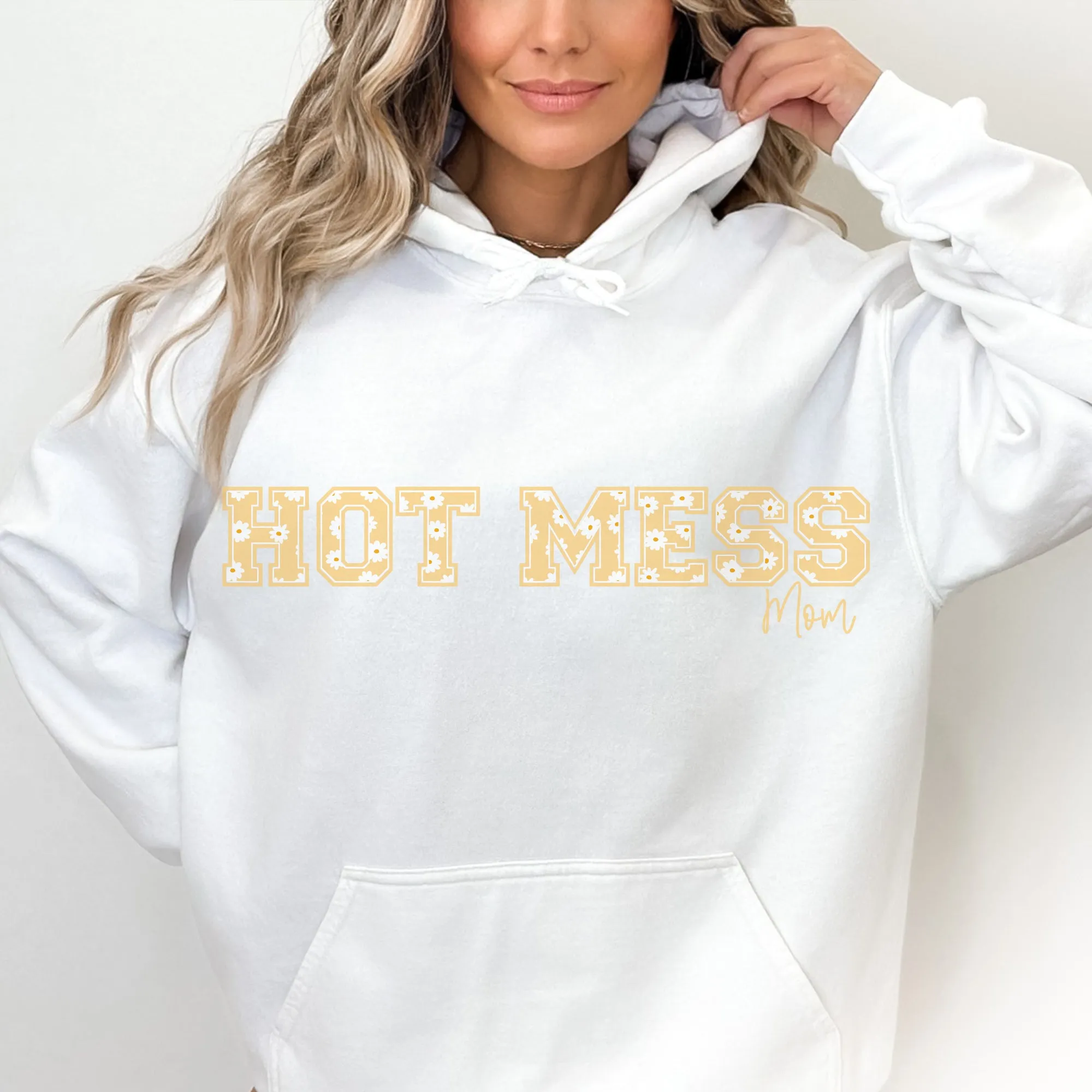 Custom TEXT DAISY -  PERSONALIZED HOODIE/CREWNECK