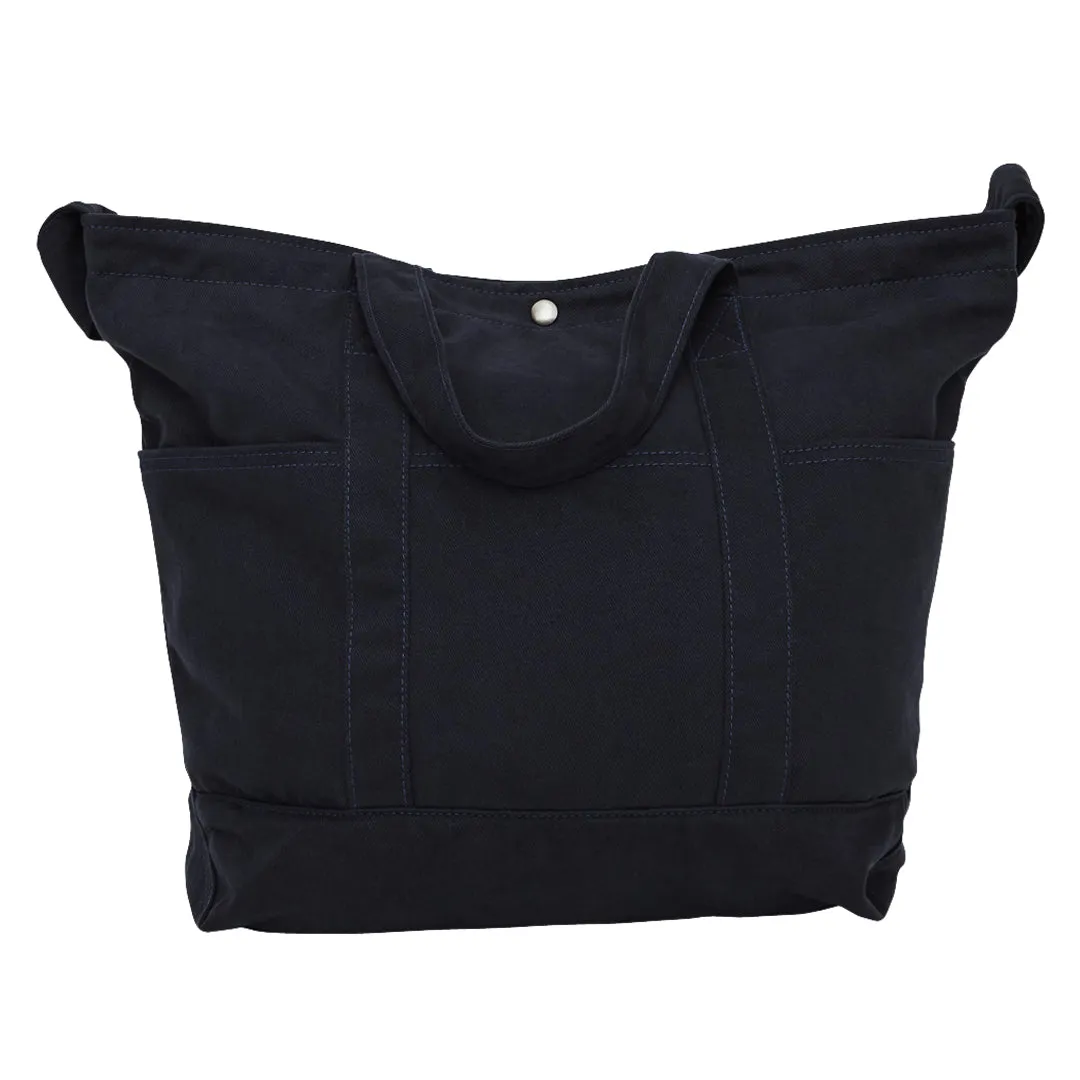 Dark Navy Cotton Drill Despatch Tote Bag