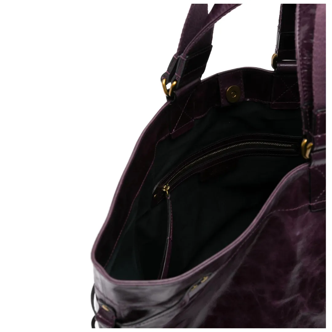 Dark Plum Wardy Tote