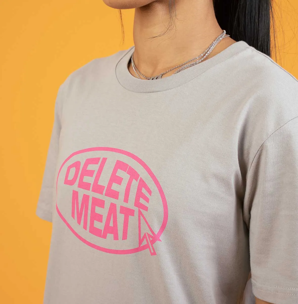 Delete Meat - Opal Grey T-Shirt