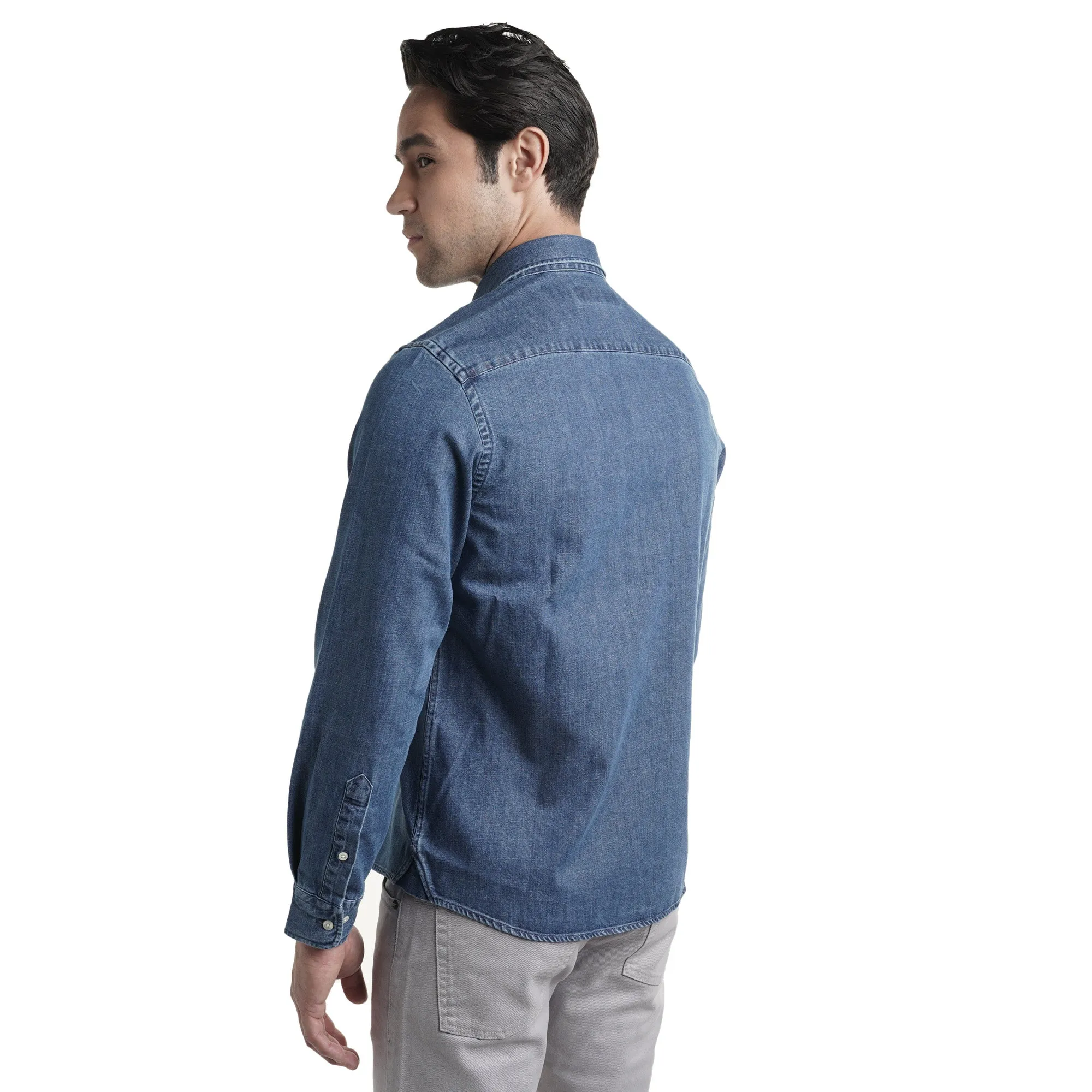 Denim Shirts Standard Fit - Medium Wash