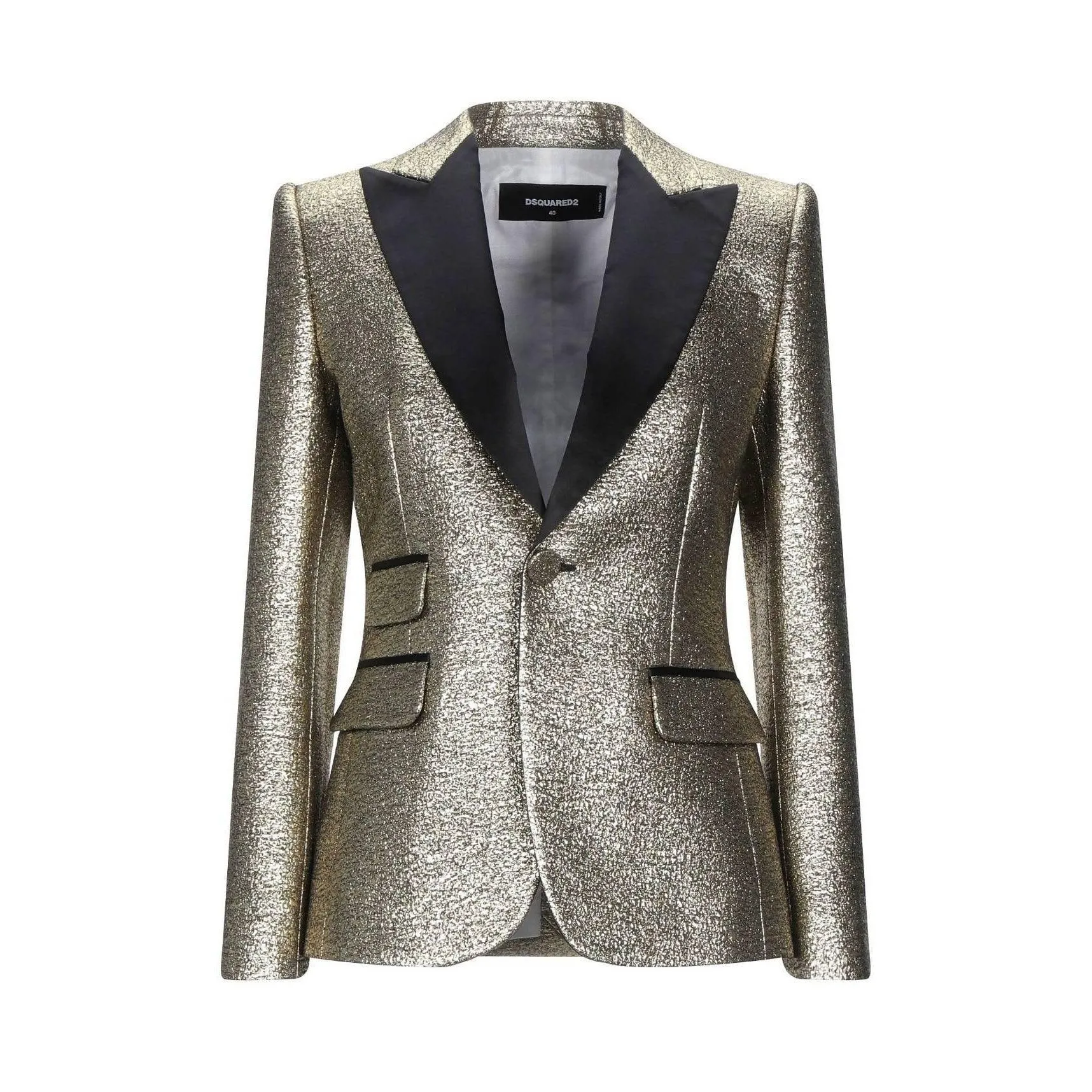 DSQUARED2 Gold Suit Jacket | Size US 6