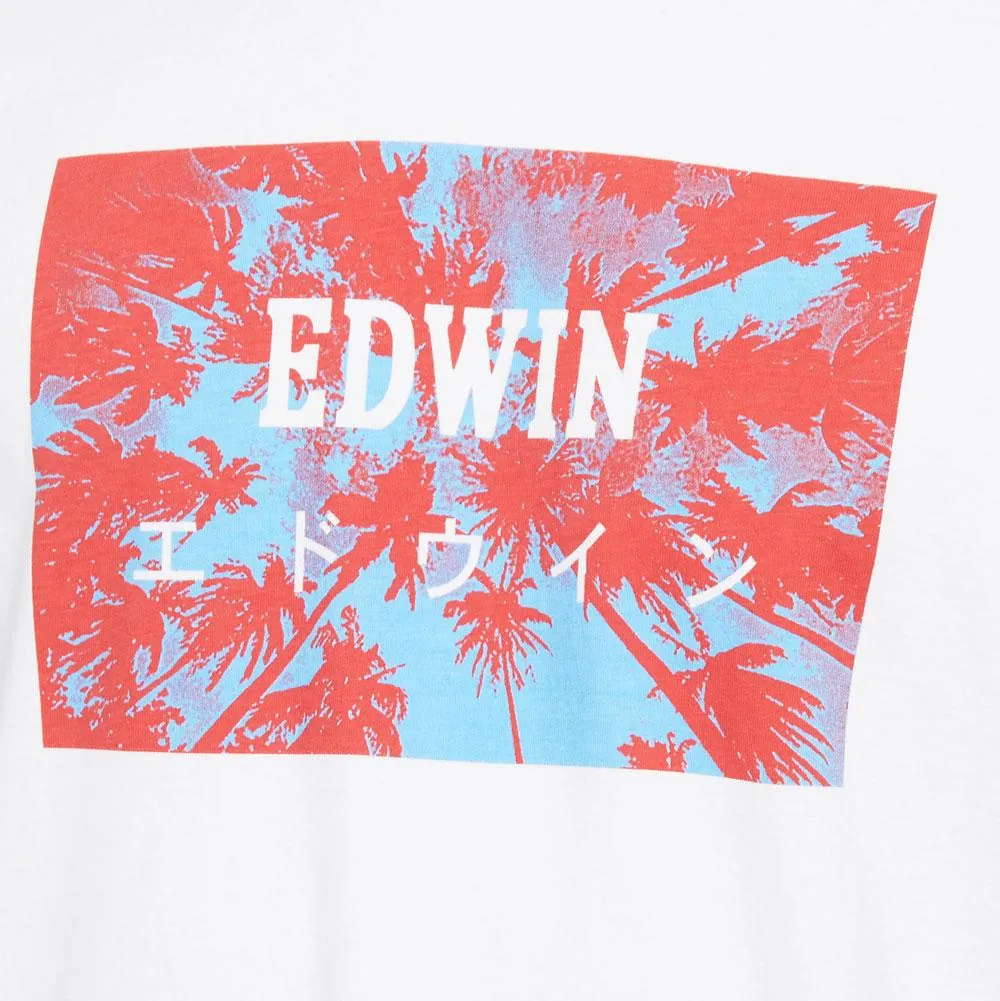 Edwin Japan Palm T-Shirt - White