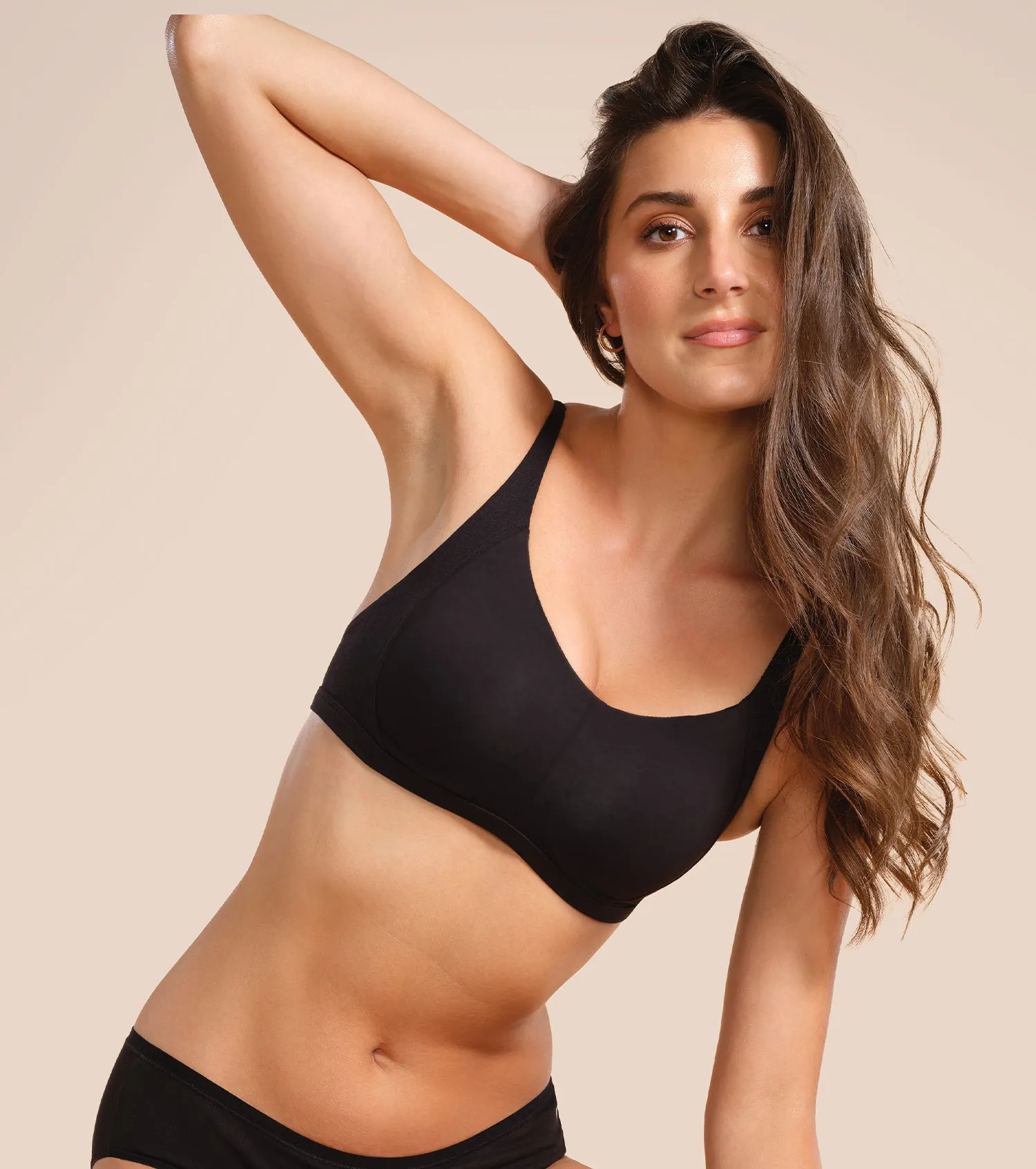 Enamor Intellifresh A058 Eco-antimicrobial Cotton Minimizer Bra for Women- Full Coverage, Padded and Wirefree - Black