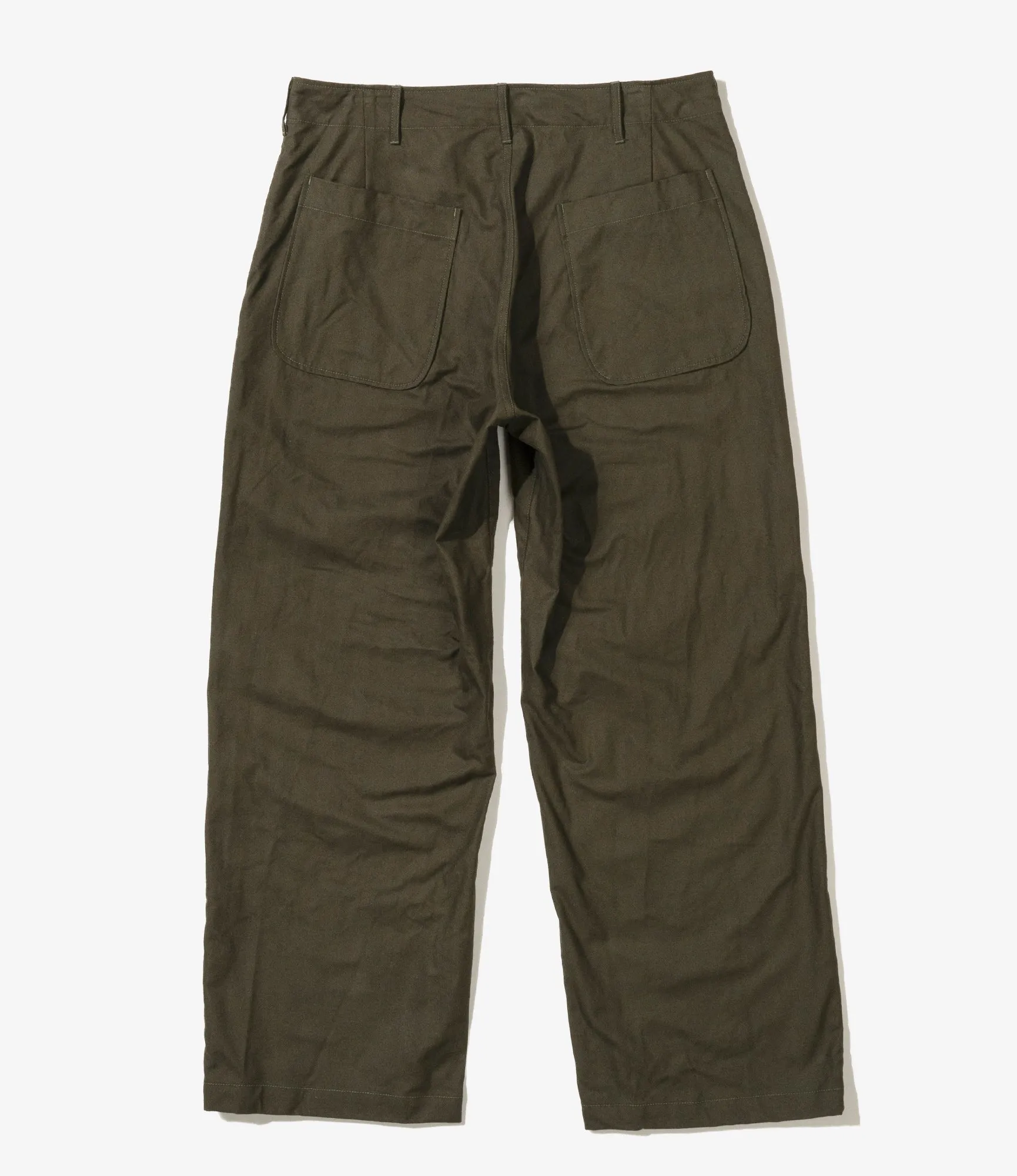 Engineered Garments Sailor Pant - Olive Cotton Brushed