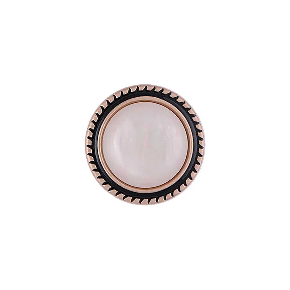 Exclusive Designer Glossy Resin Pearl Metal Buttons