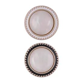 Exclusive Designer Glossy Resin Pearl Metal Buttons