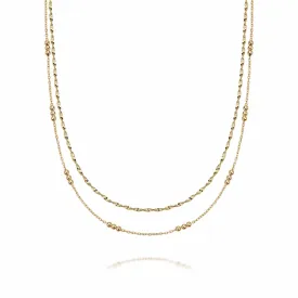 Fine Chain Layering Set 18ct Gold Plate