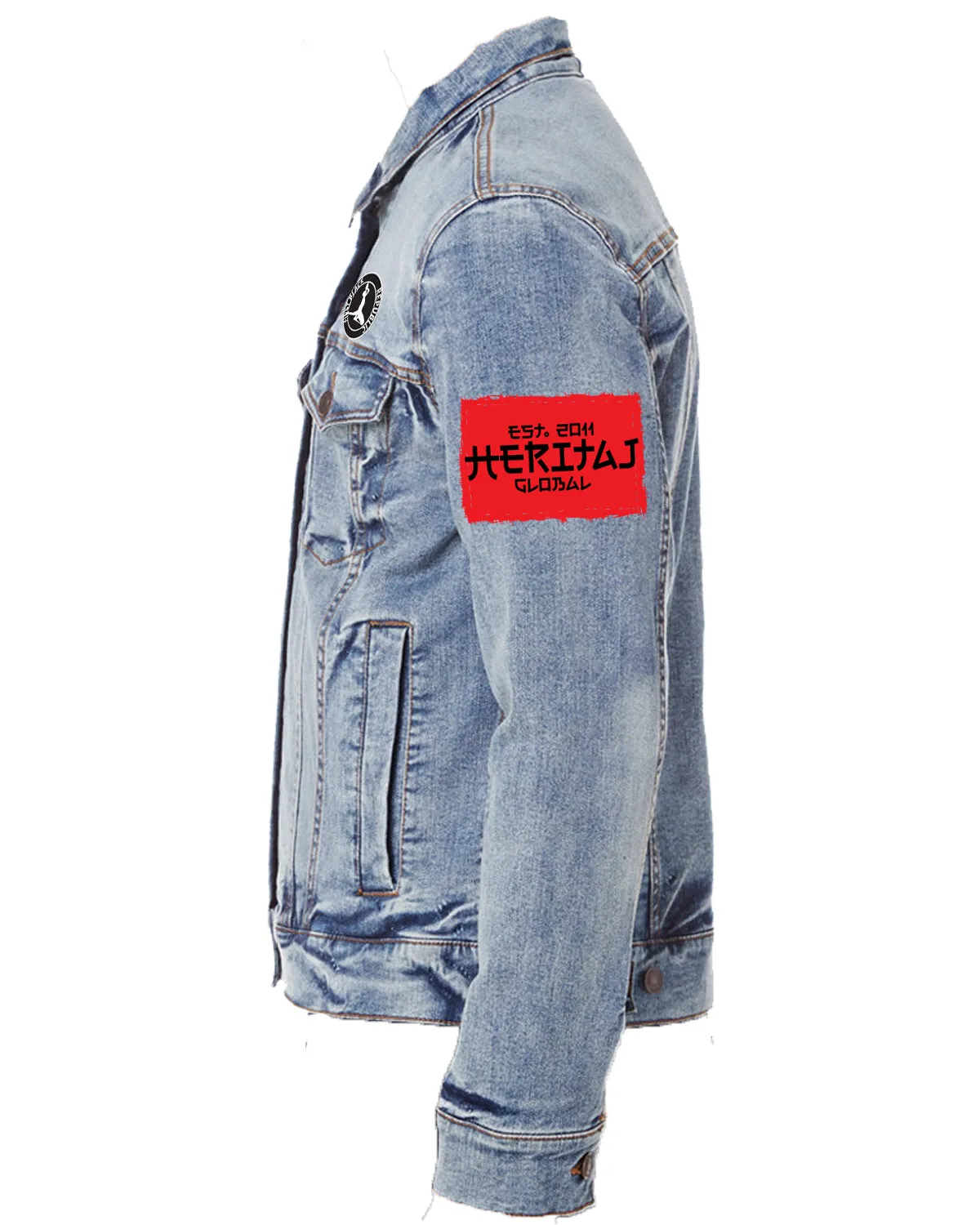 FIRST REPUBLIC SHIELD-DENIM JACKET (UNISEX)-BLEU