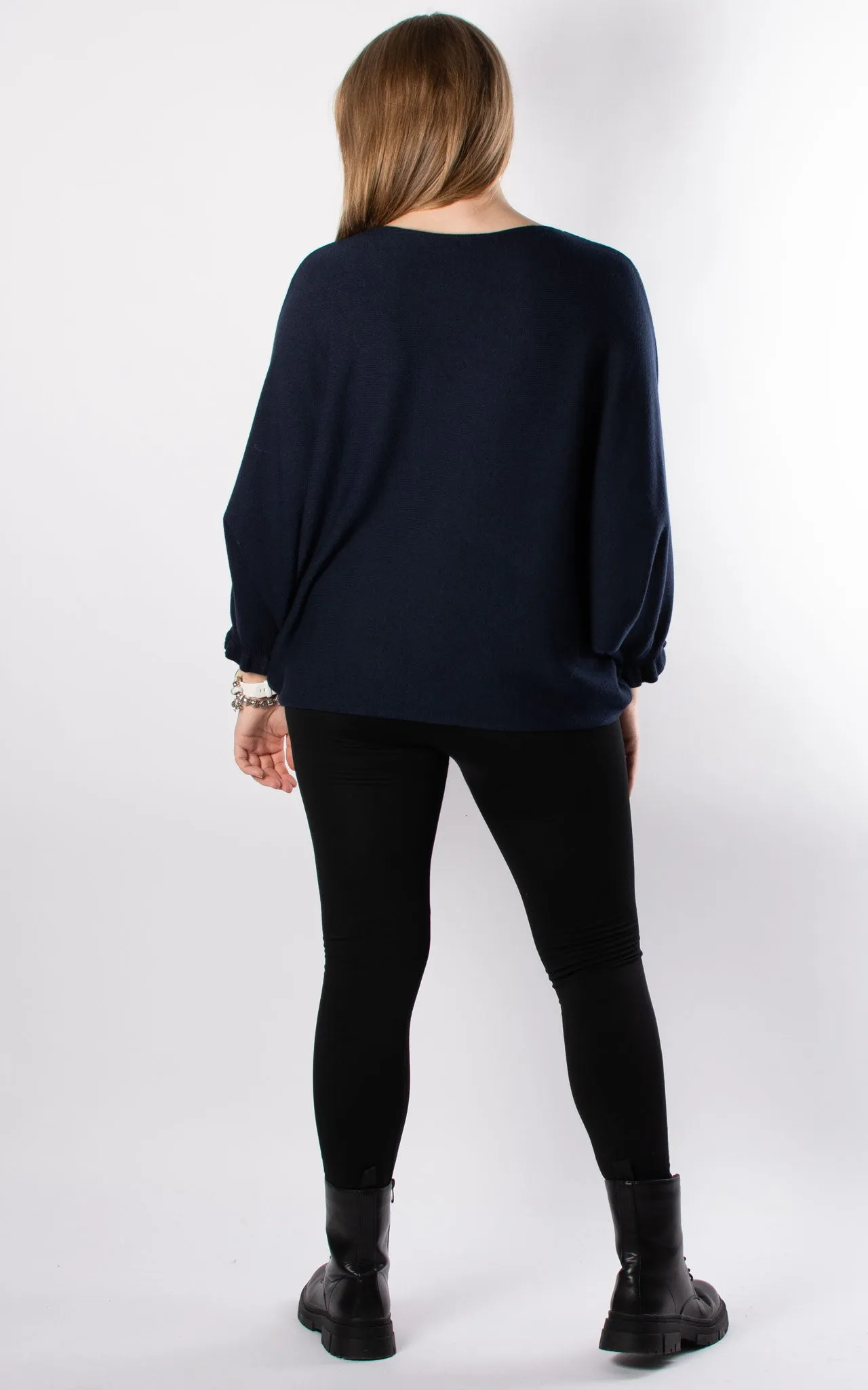 Flo Frill Knit | Navy