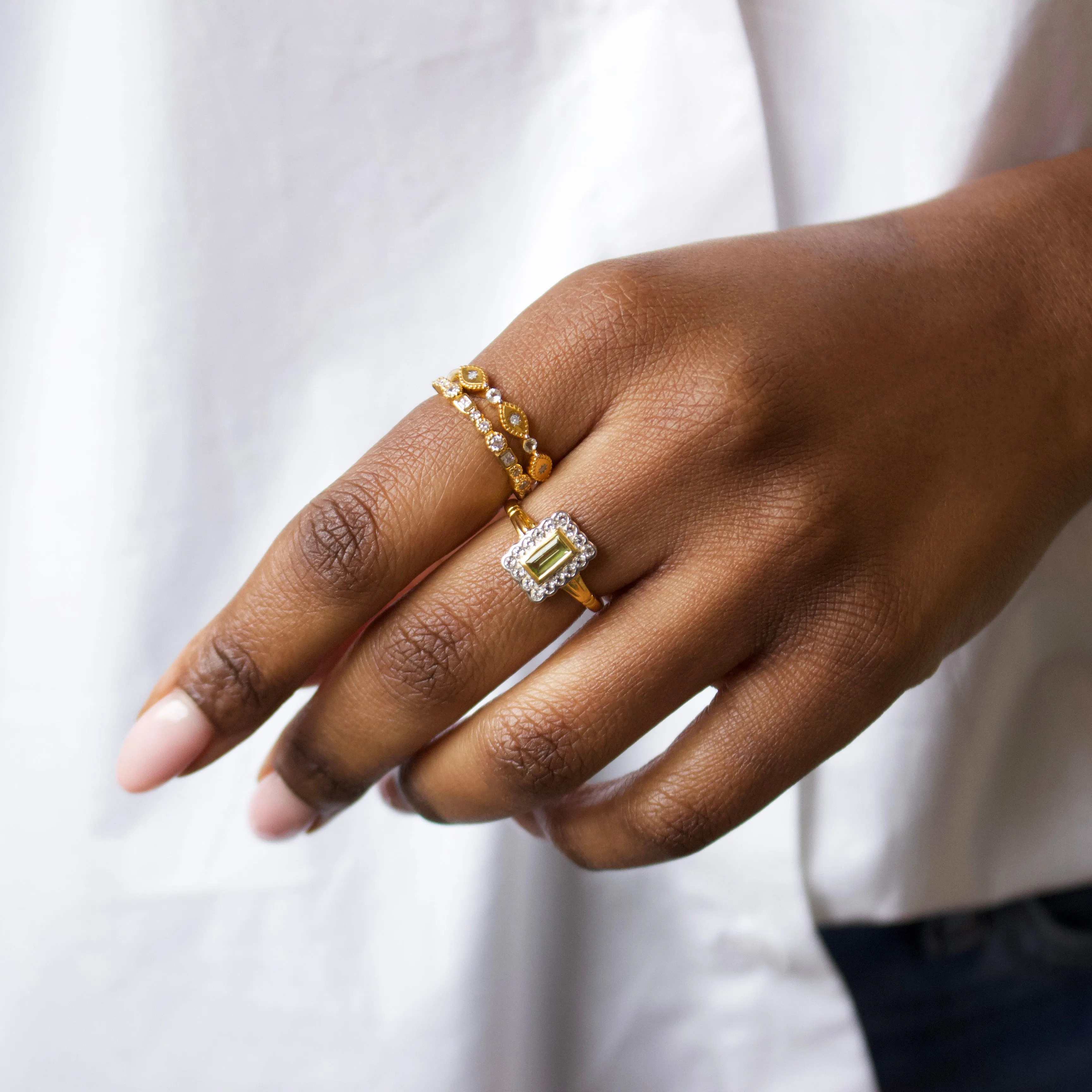 Florence Vintage Peridot Ring