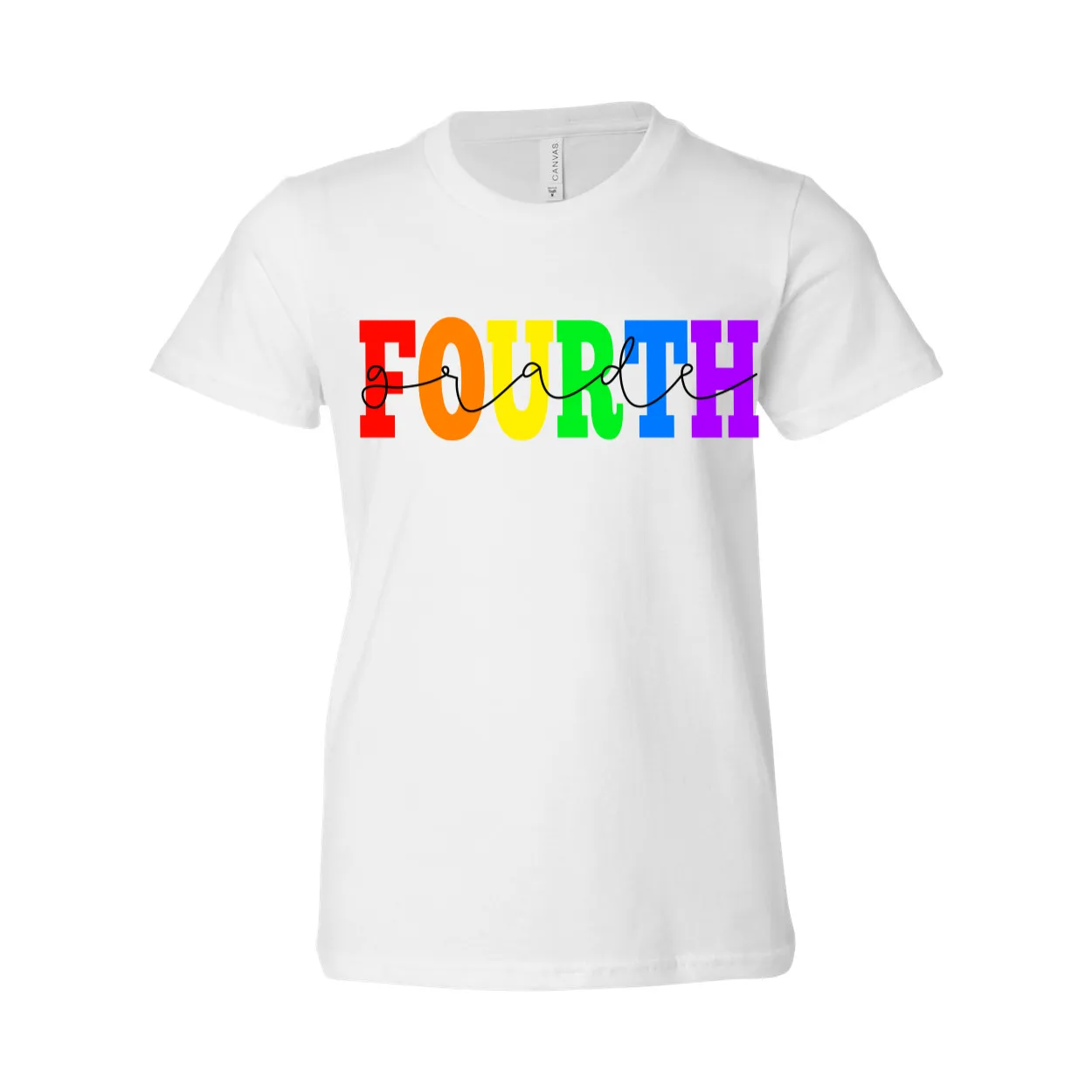 Fourth Grade YOUTH Rainbow Tee