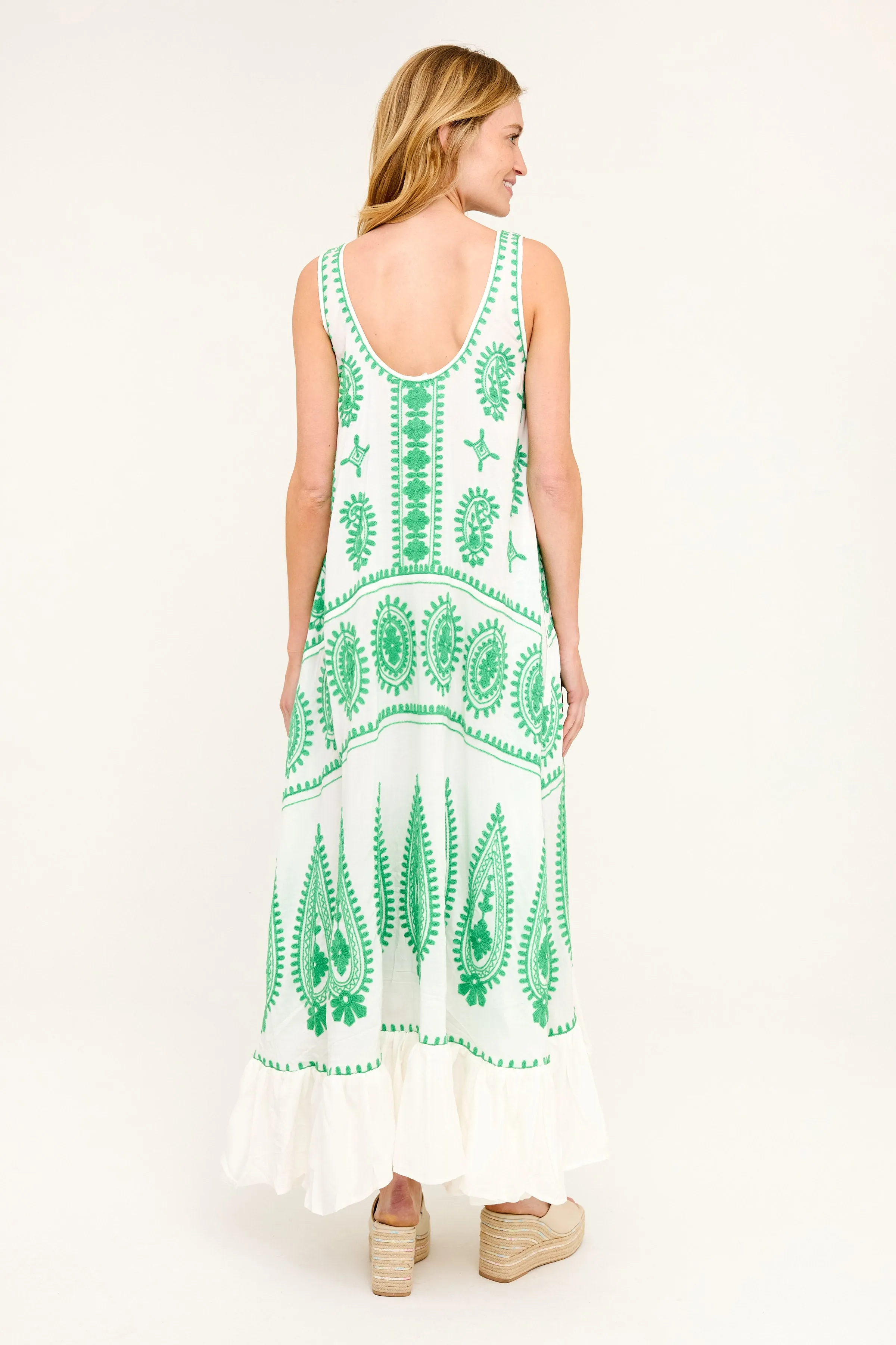 Frances Dress - Summer Green