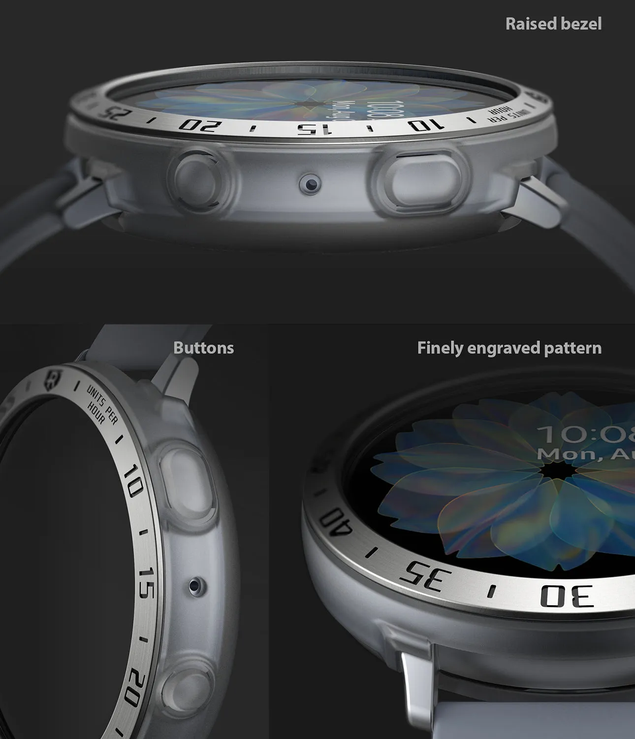 Galaxy Watch Active 2 44mm | Air Sports Matte Clear   Bezel Styling