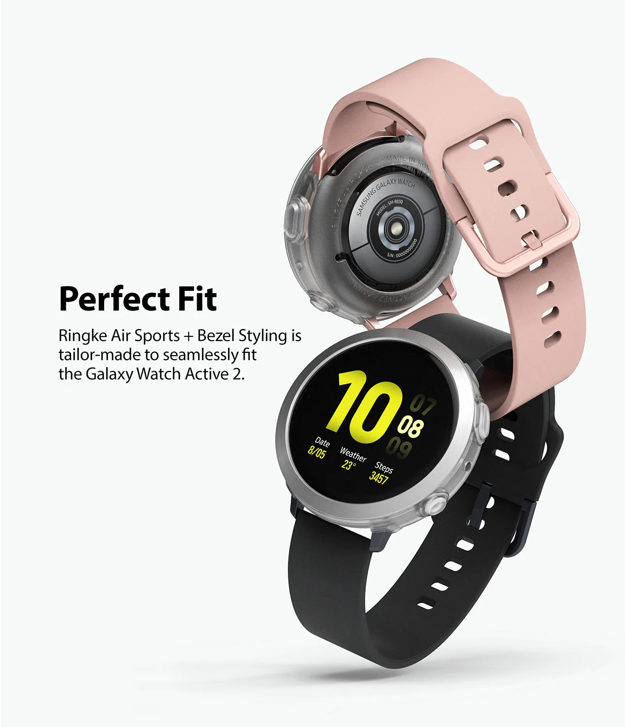 Galaxy Watch Active 2 44mm | Air Sports Matte Clear   Bezel Styling