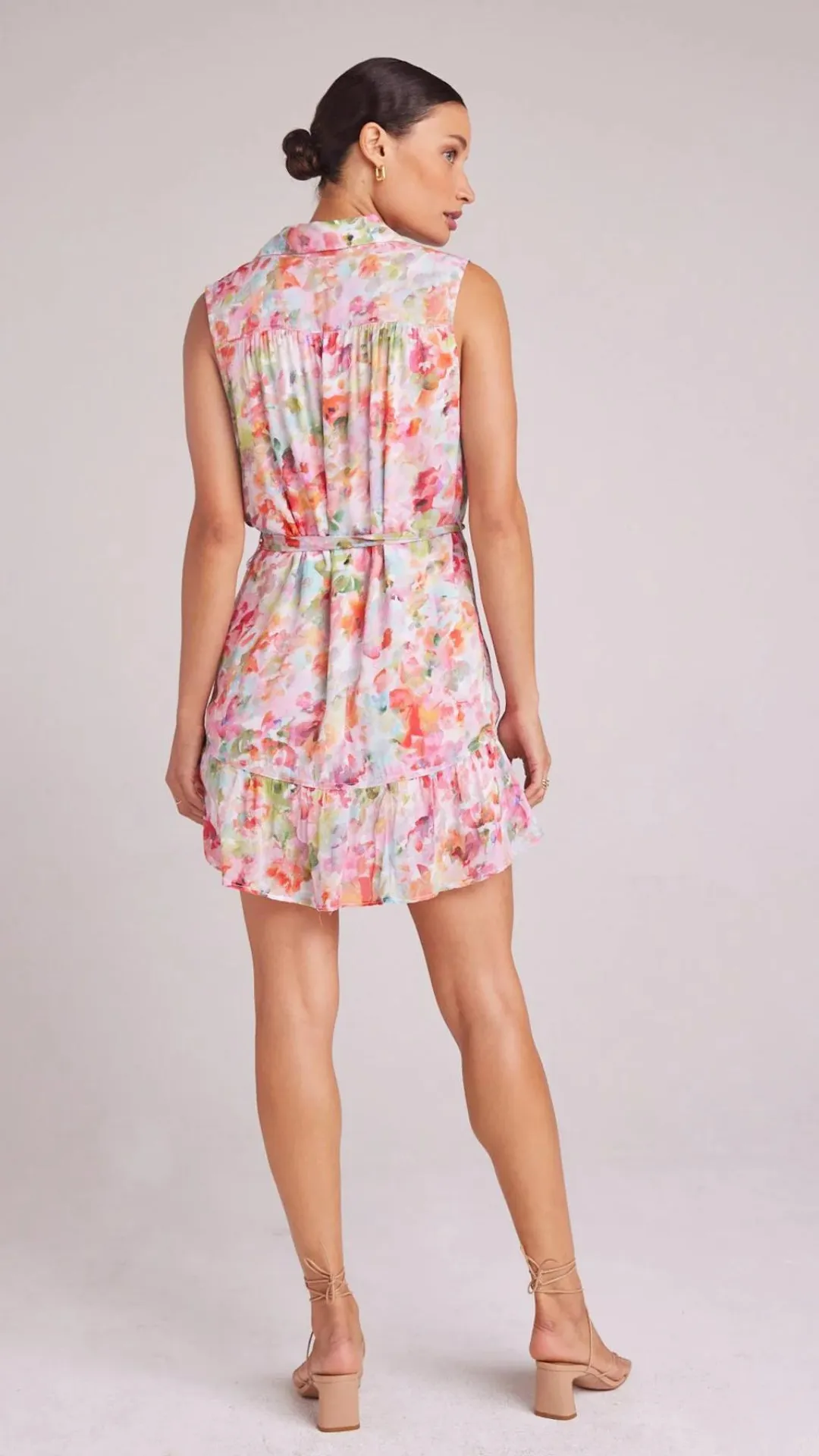 Gather Ruffle Dress - Ipanema Floral