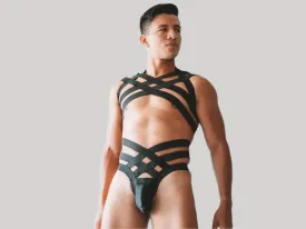 Gay Harness | Body Straps Set Top   Thong Bottom