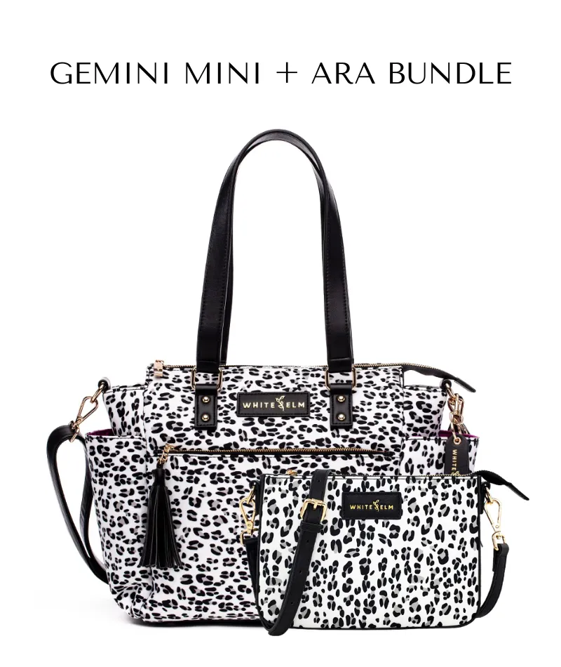 Gemini Mini Convertible Backpack - Leopard - [OUTLET FINAL SALE]