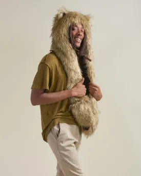 Glitter Sun Wolf Collector Edition Faux Fur Hood | Men's